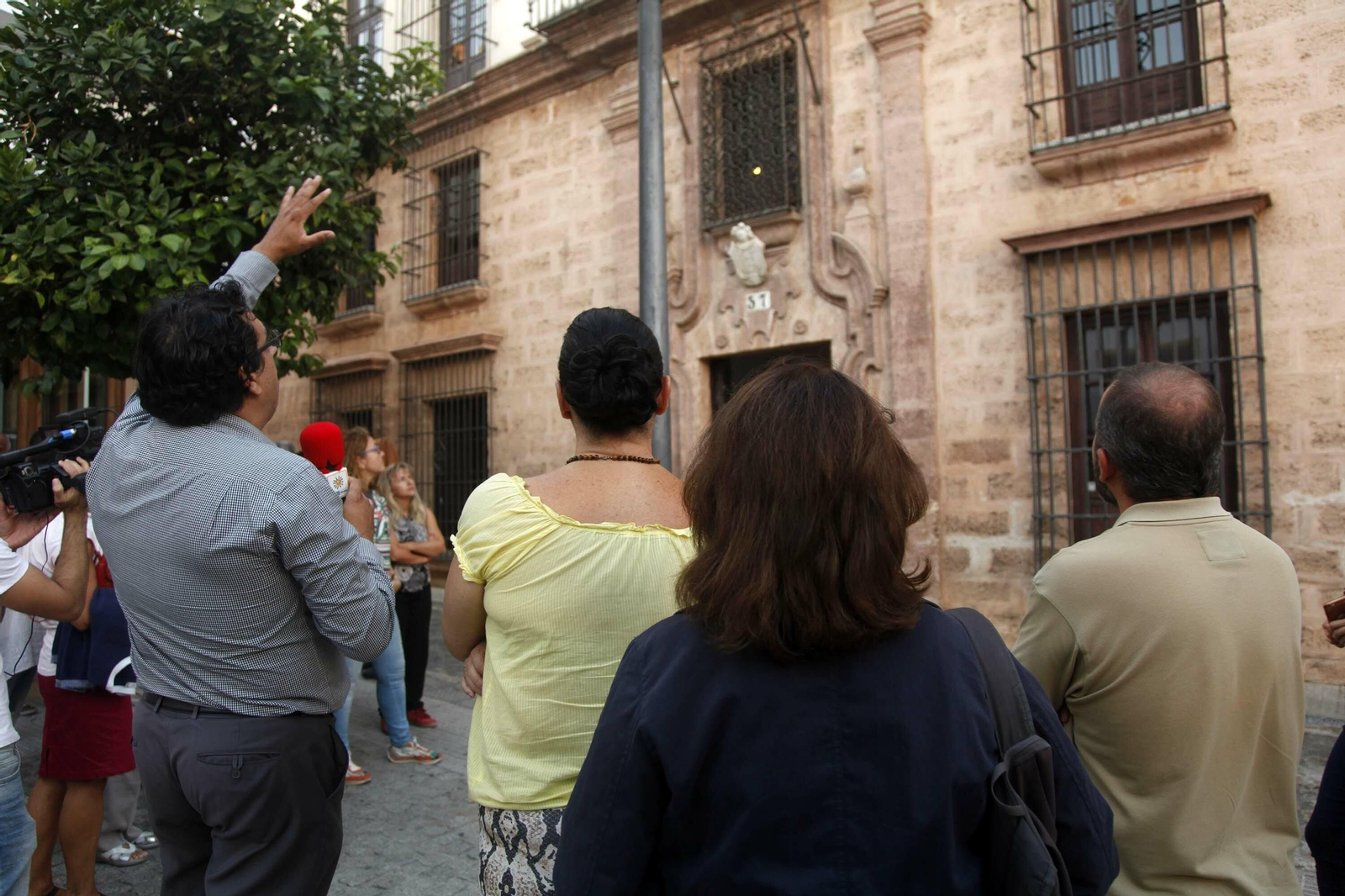 Imágenes de la visita a la Casa Grande de Ayamonte en la Semana Internacional de la Arquitectura