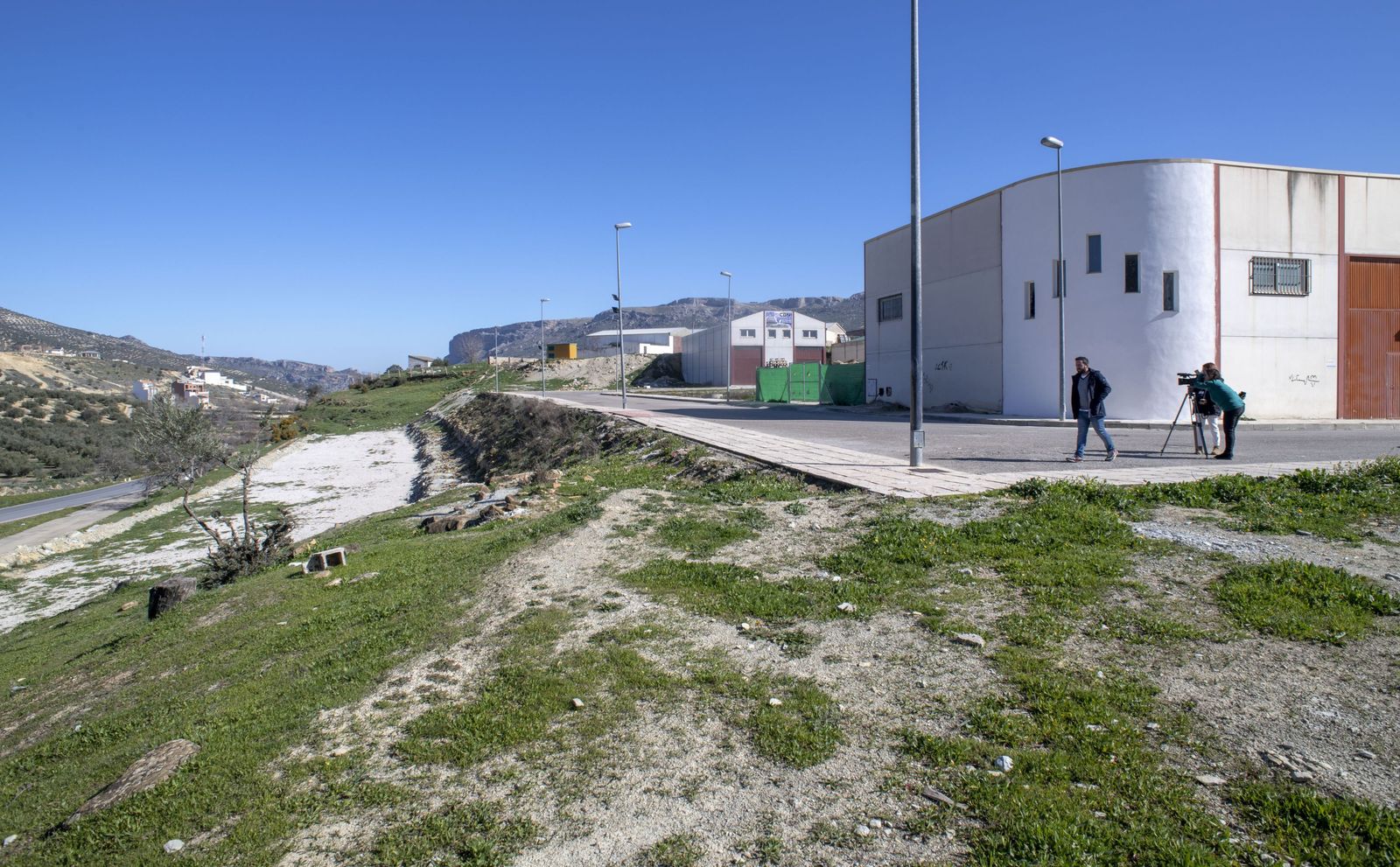 Polígono industrial donde los cinco jóvenes presuntamente agredieron sexualmente a dos menores en Los Villares.