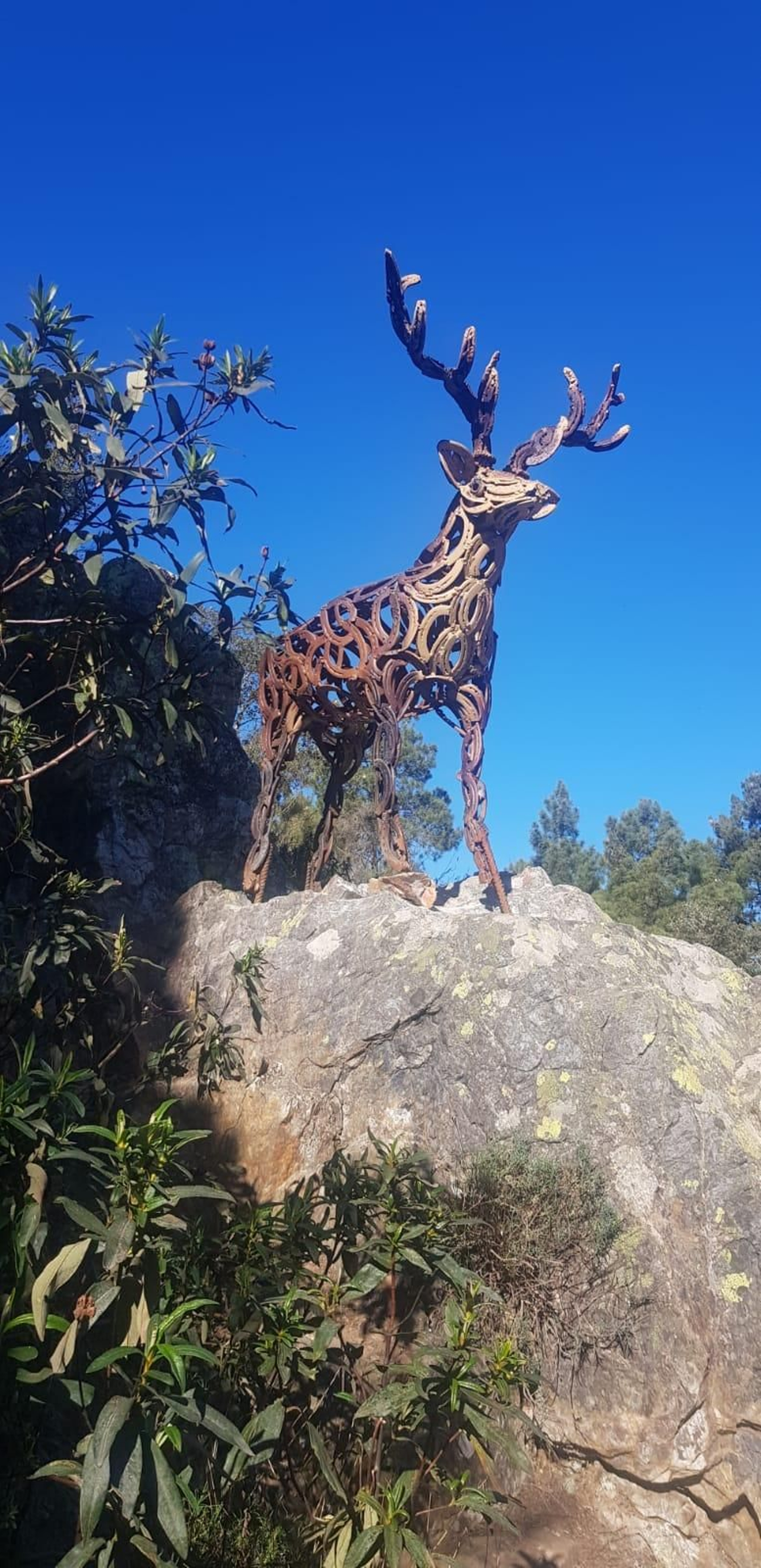 El artista de Aracena que convierte herraduras en obras de arte únicas: Ha creado más de 300 figuras de hierro