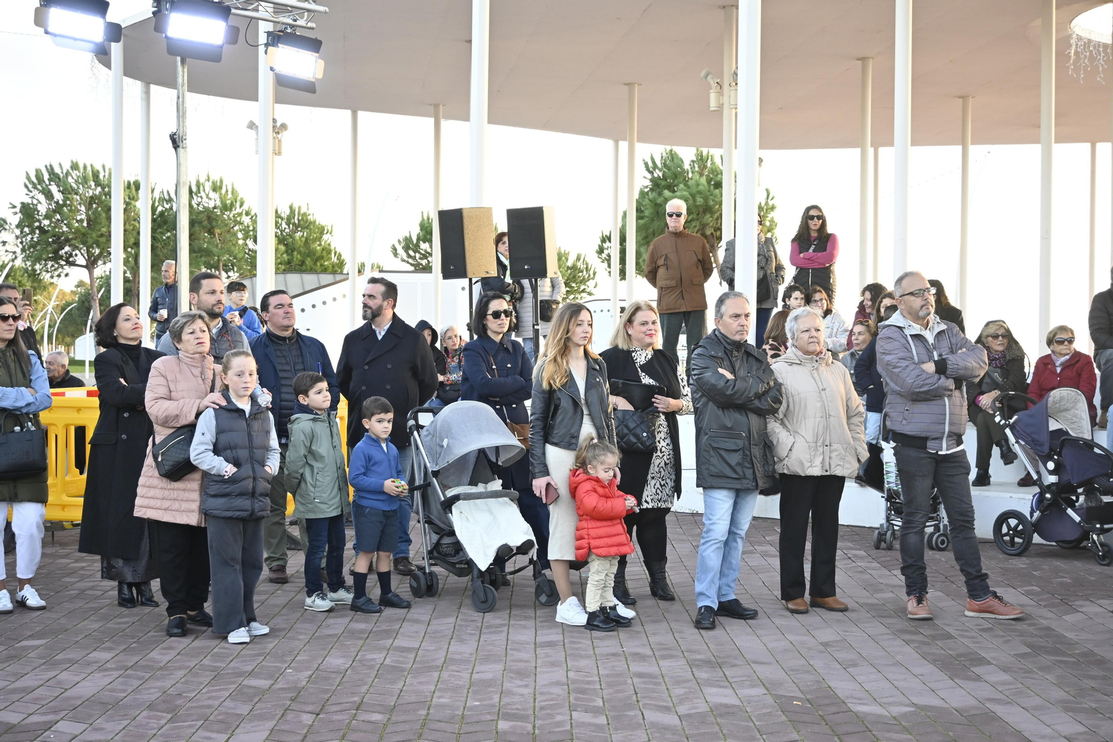 Alumbrado del Puerto de Huelva, en imágenes