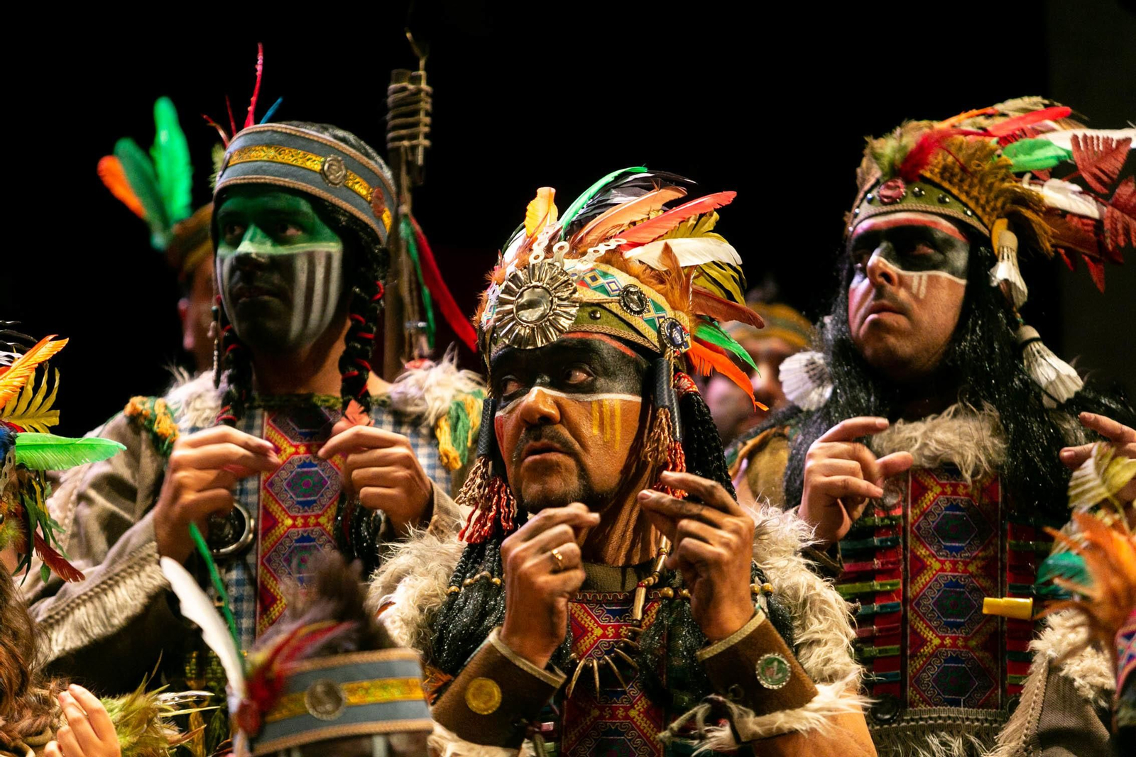 El coro 'Gran reserva' durante su actuación.