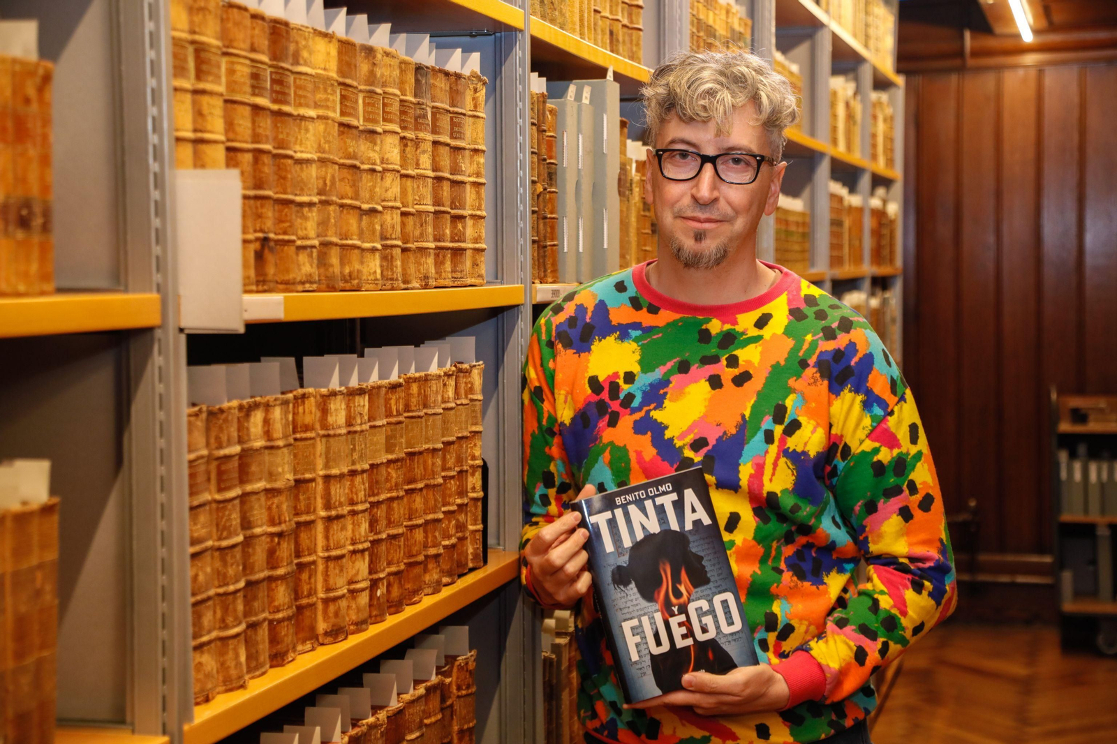 Benito Olmo, con su nuevo libro.