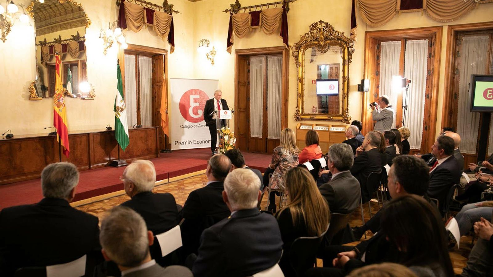 José Antonio Santorromán, durante su discurso.