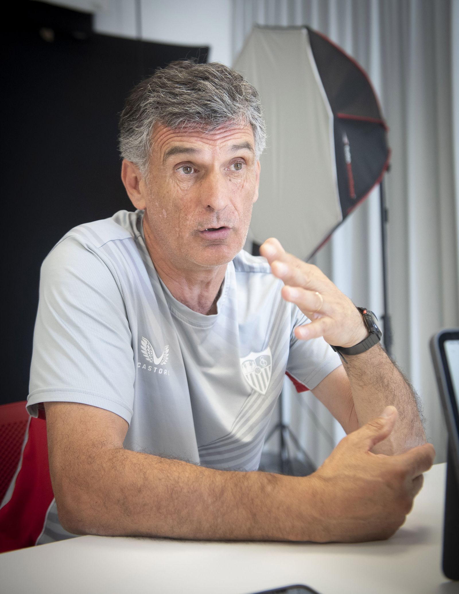 Las fotos de la entrevista a Mendilibar