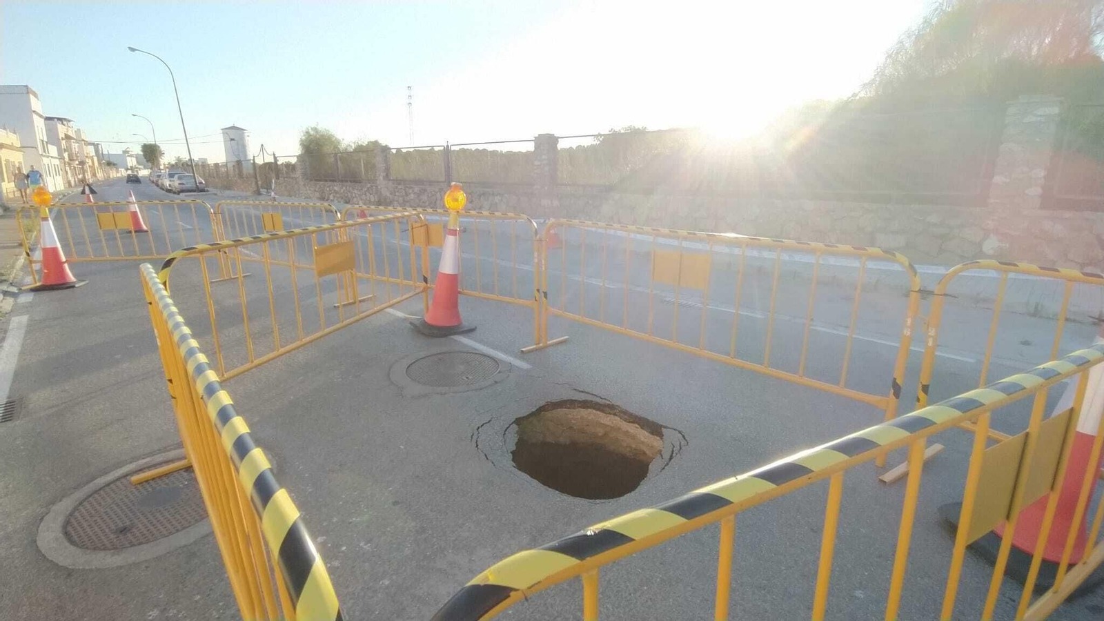 Punto de la avenida Buen Pastor en el que se registró la incidencia.