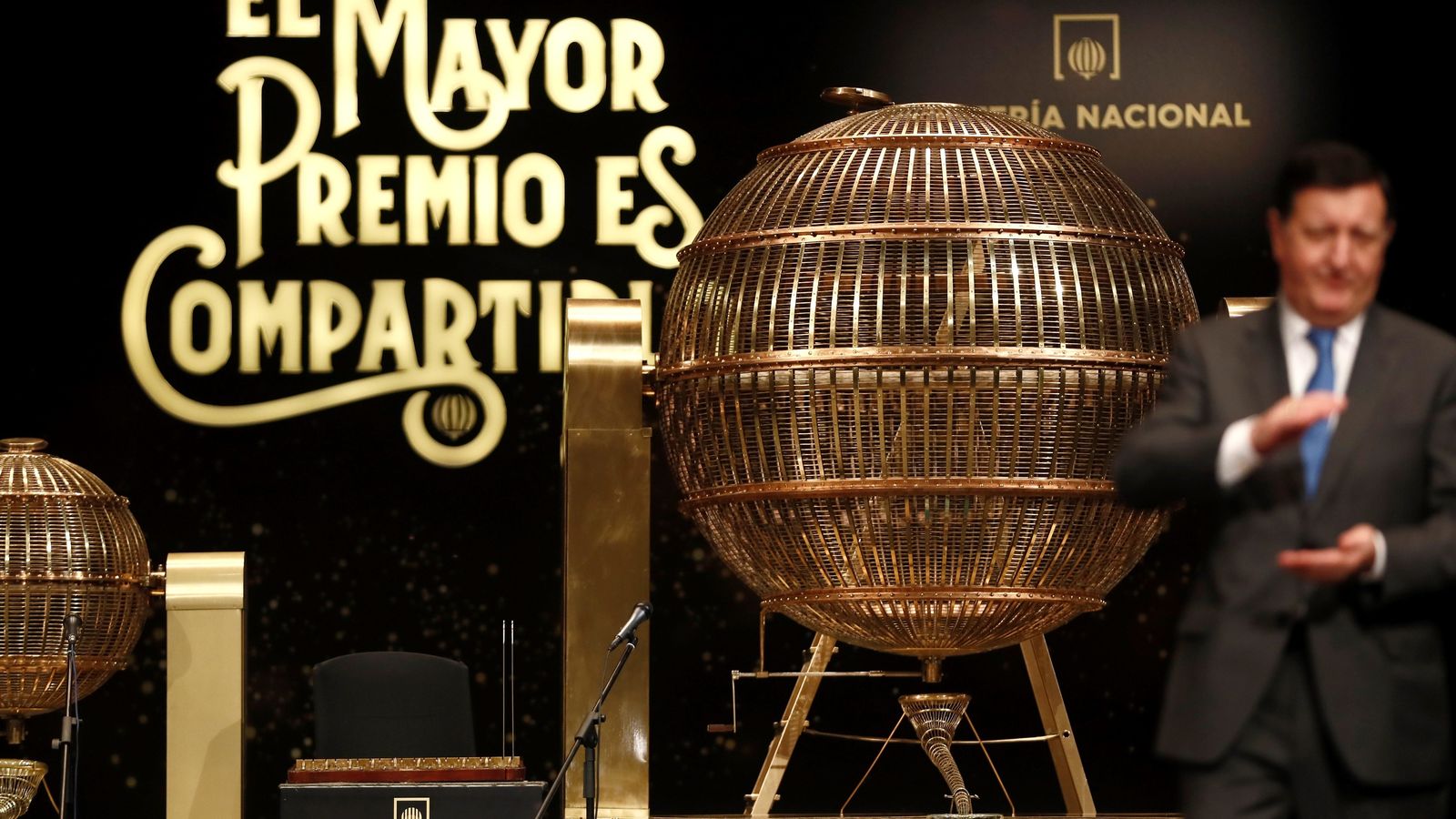 El bombo de los números del sorteo de Navidad