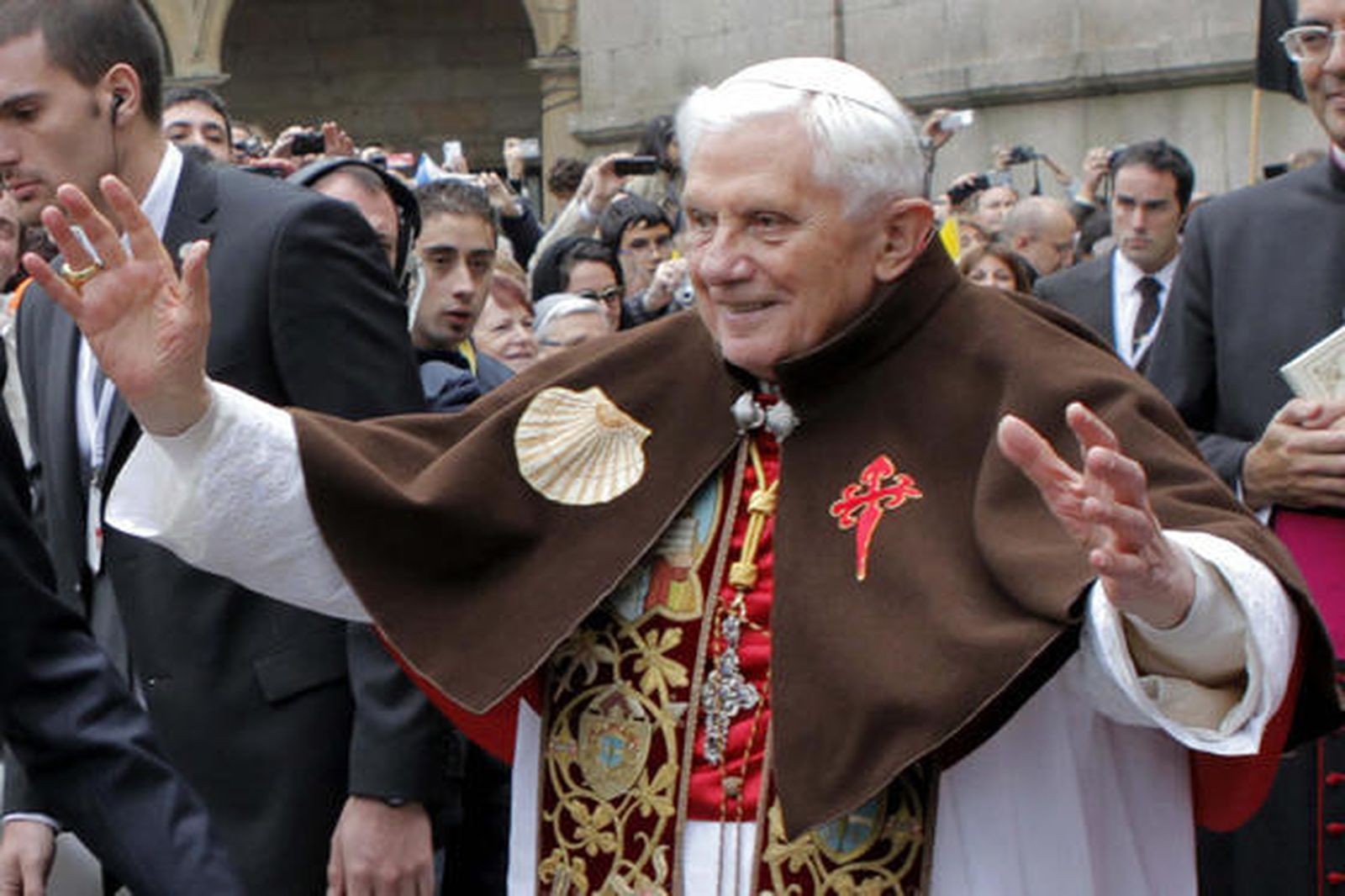 Benedicto XVI en Santiago de Compostela.

Foto: Efe