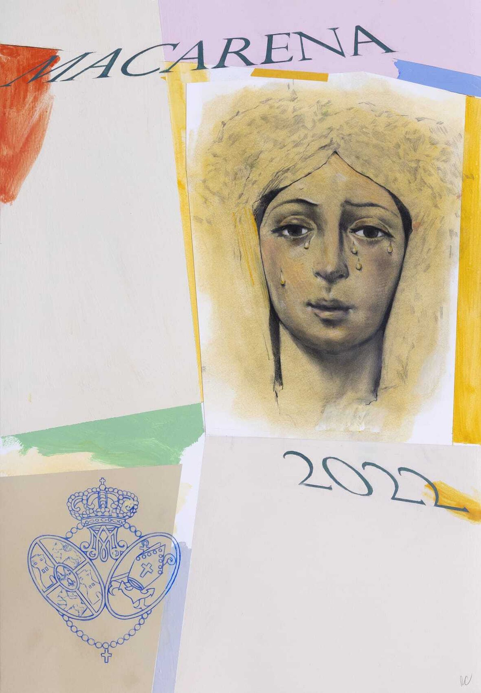El cartel que ha realizado Ricardo Cadenas para la Macarena.