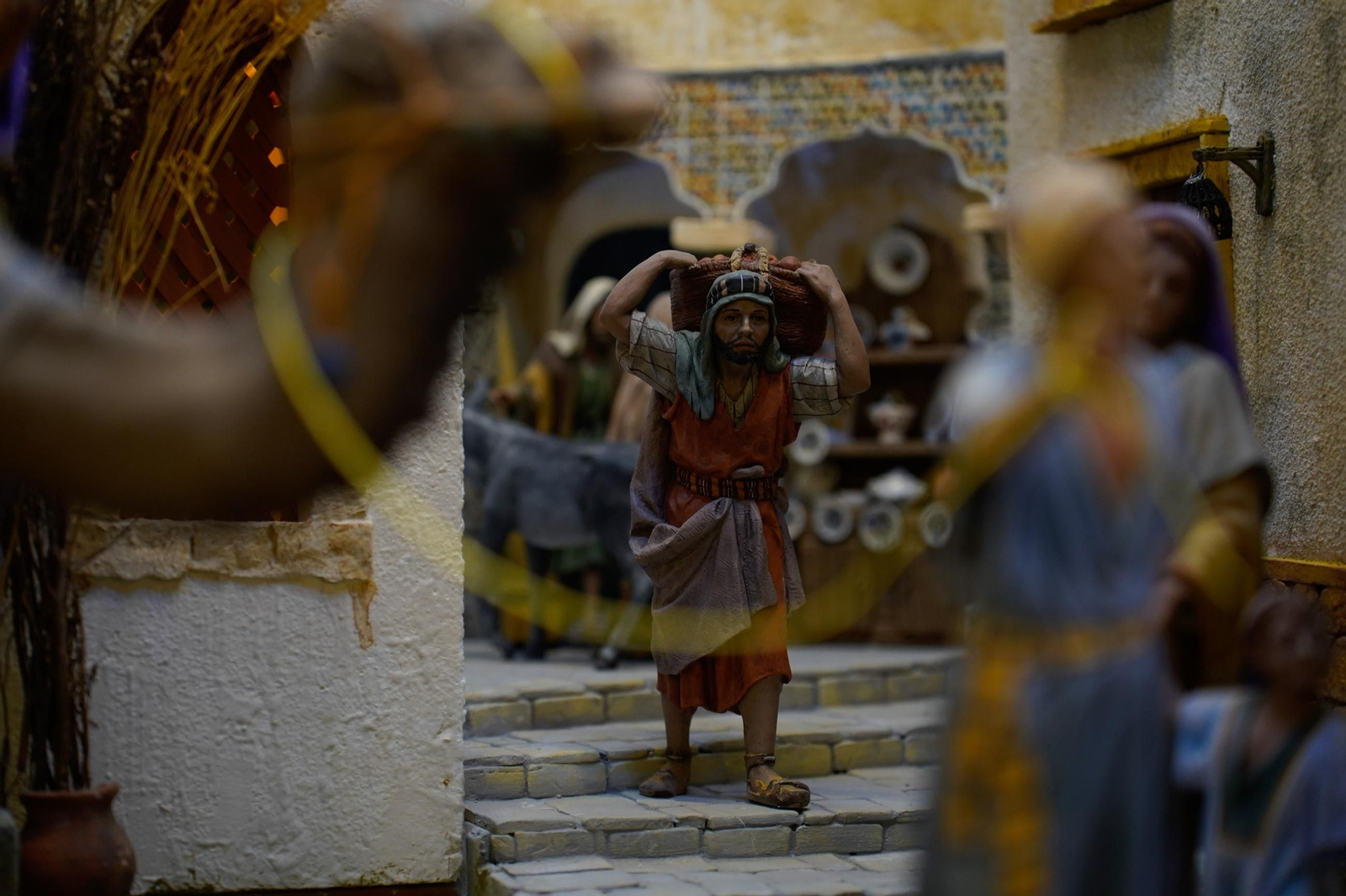 Fotos del Belén de la Asociación de Belenistas de Algeciras `Oro, Incienso y Mirra´, en la Sala del Mercado Hotel Garrido