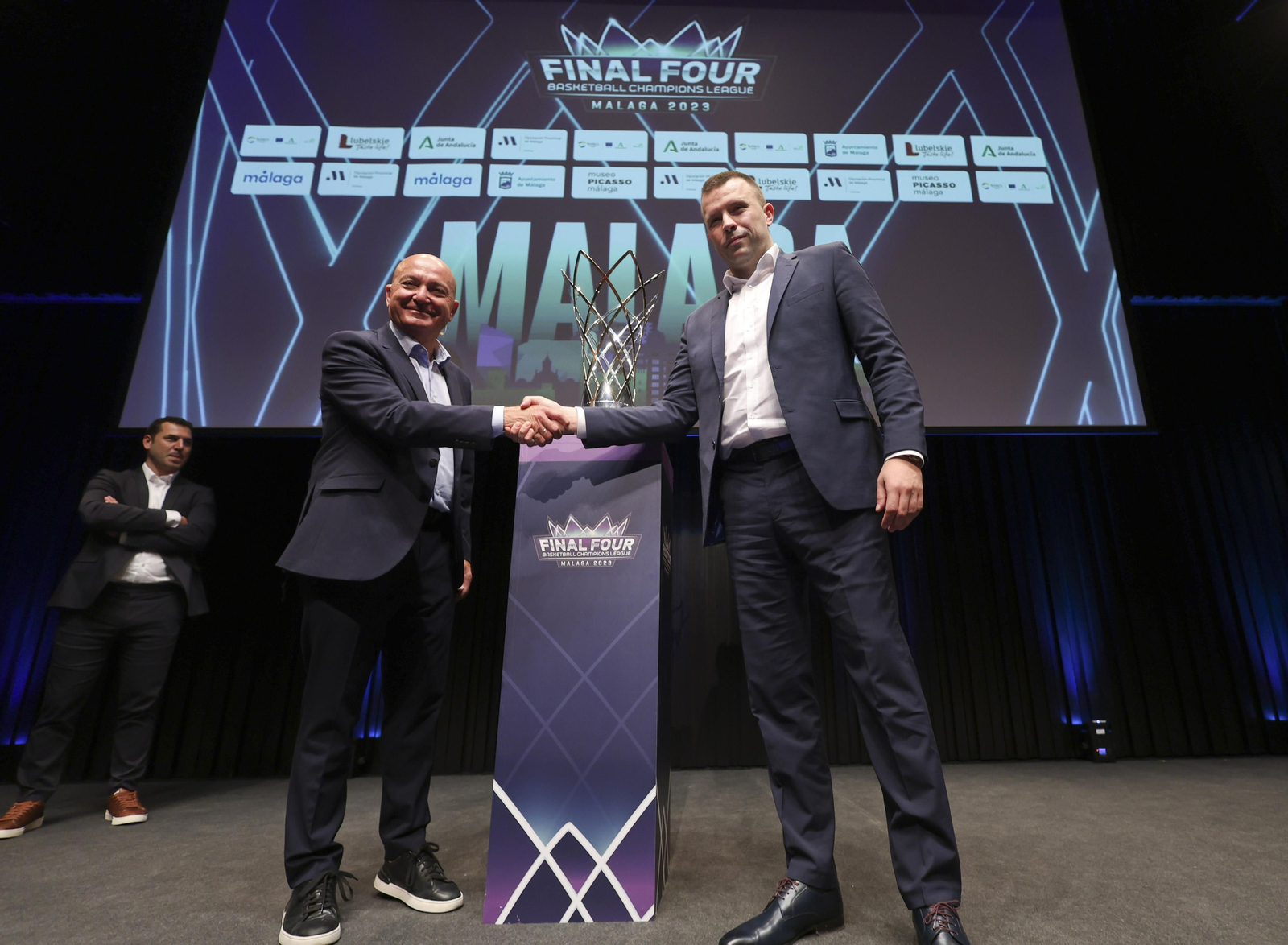El sorteo de la Final Four de la BCL en Málaga, en fotos