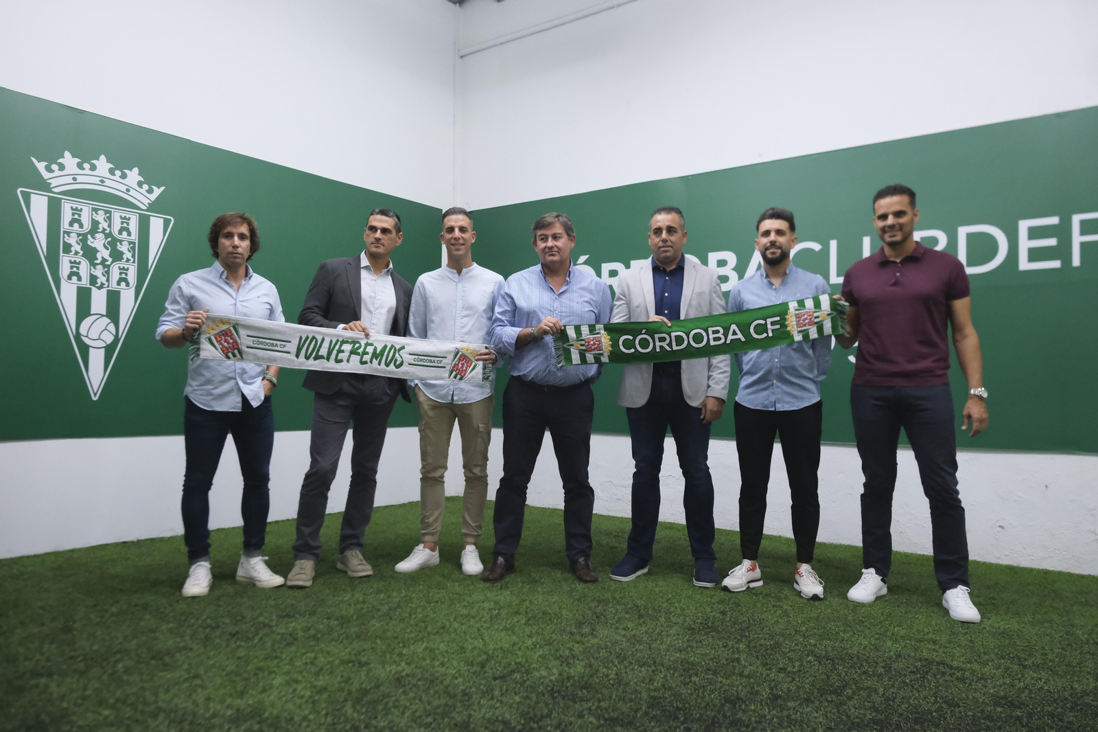 La renovación de Juanito y Germán Crespo con el Córdoba CF, en imágenes