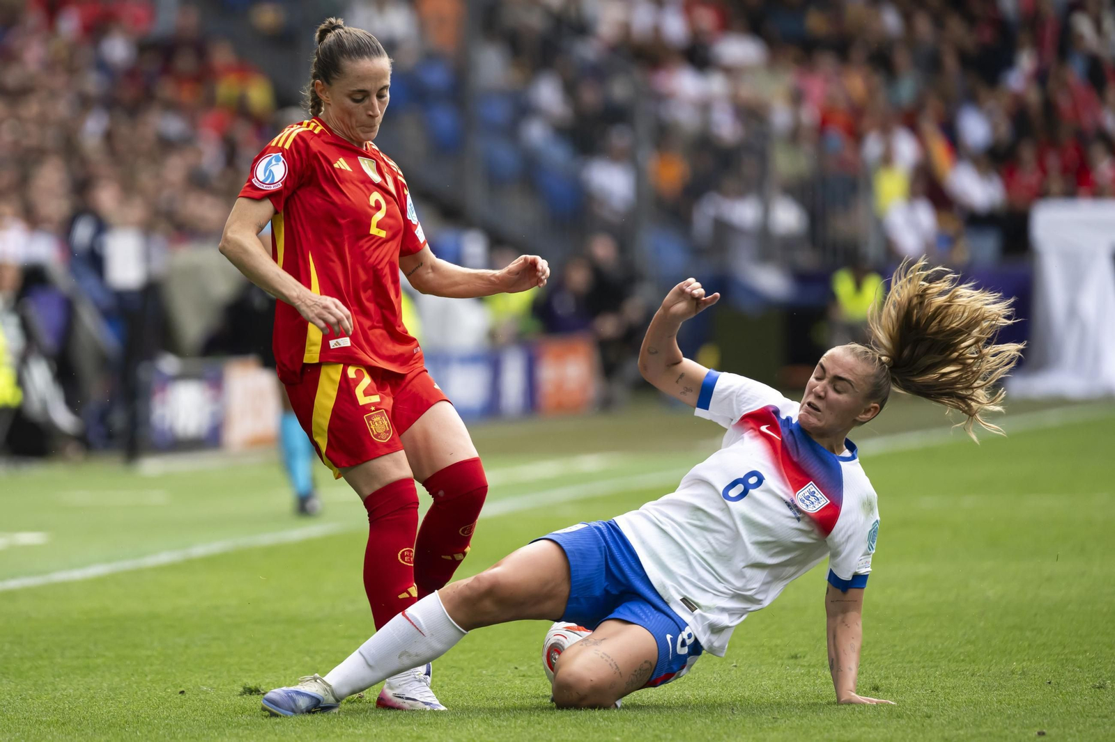 Las mejores imágenes de la final España - Inglaterra de la Eurocopa femenina