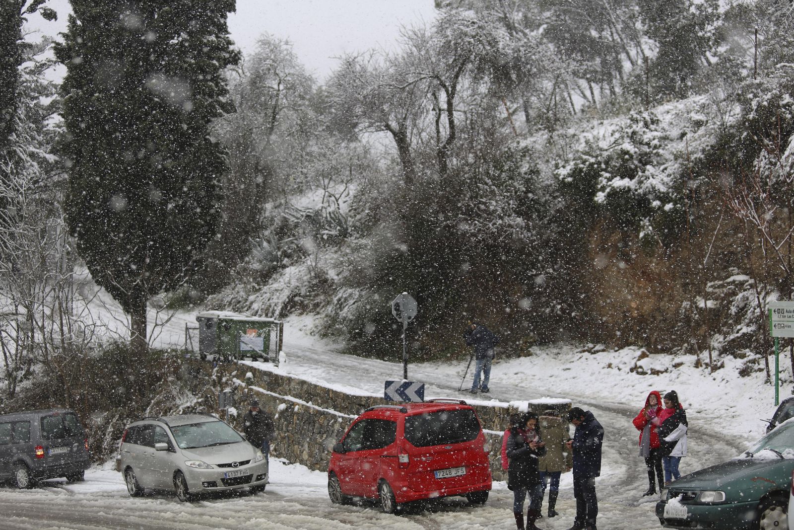 Las imágenes de la nevada en Málaga