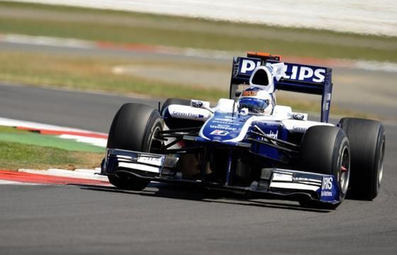 Rubens Barrichello en Silverstone.