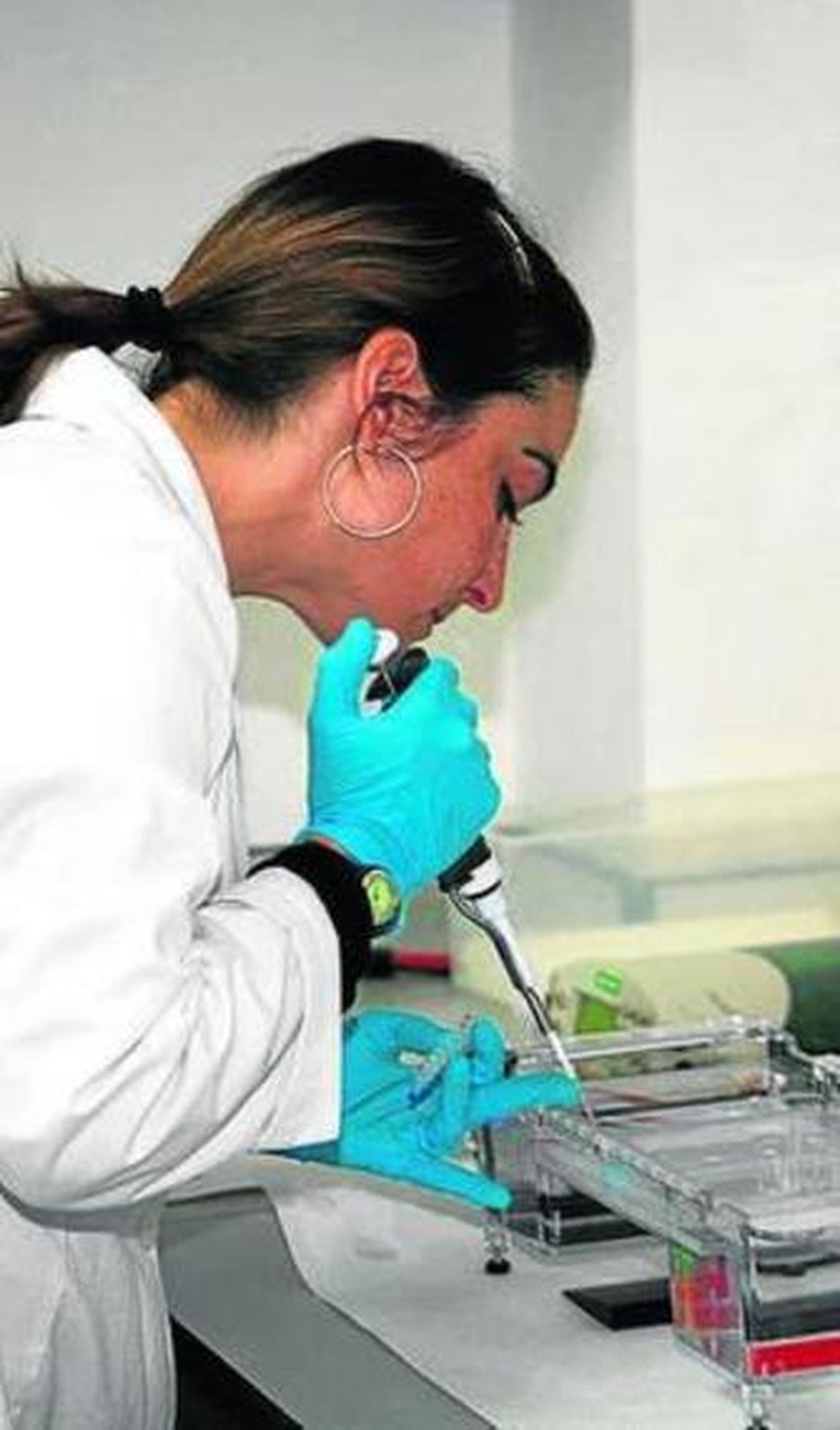 Trabajo en un laboratorio.