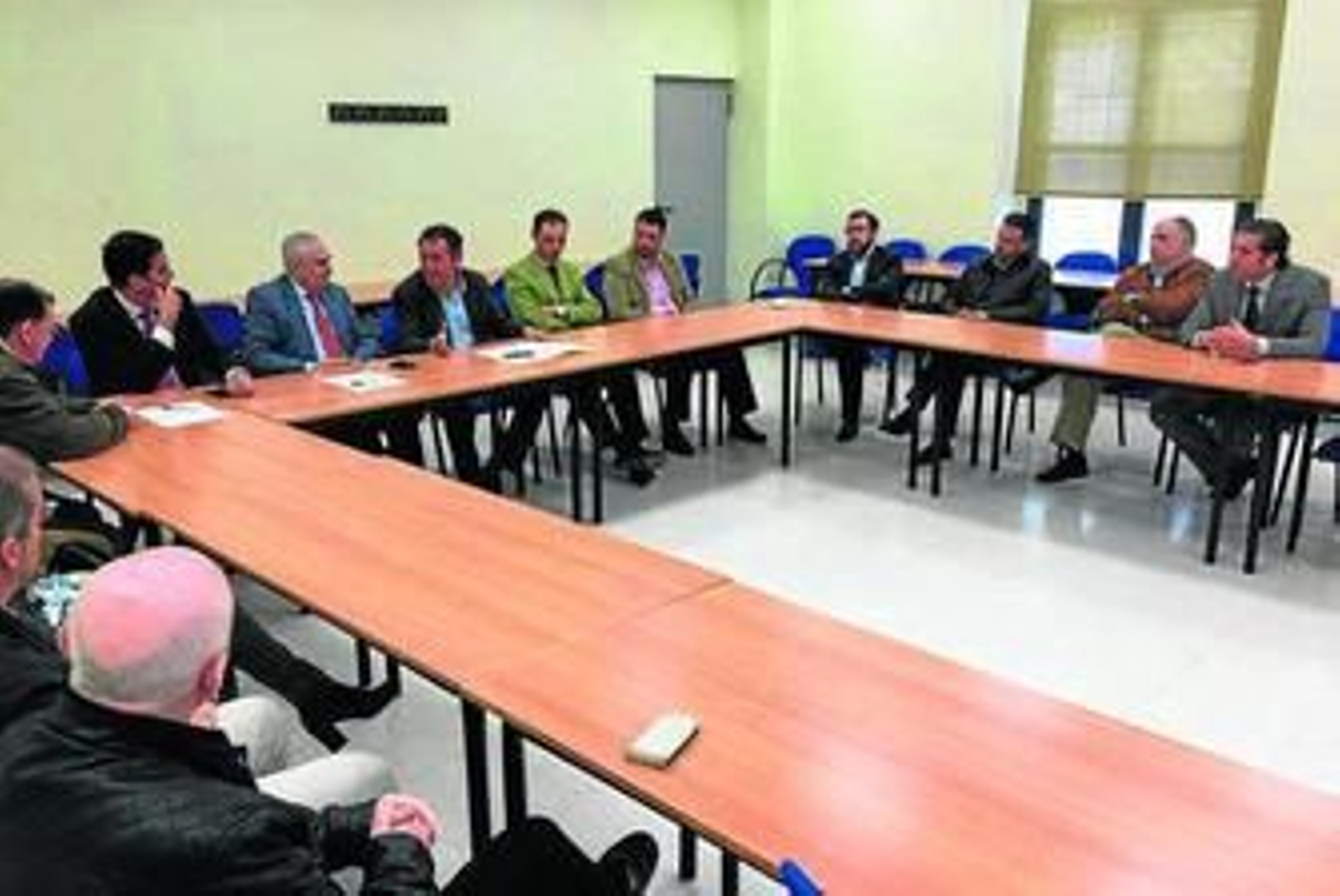 Un momento de la reunión celebrada ayer.