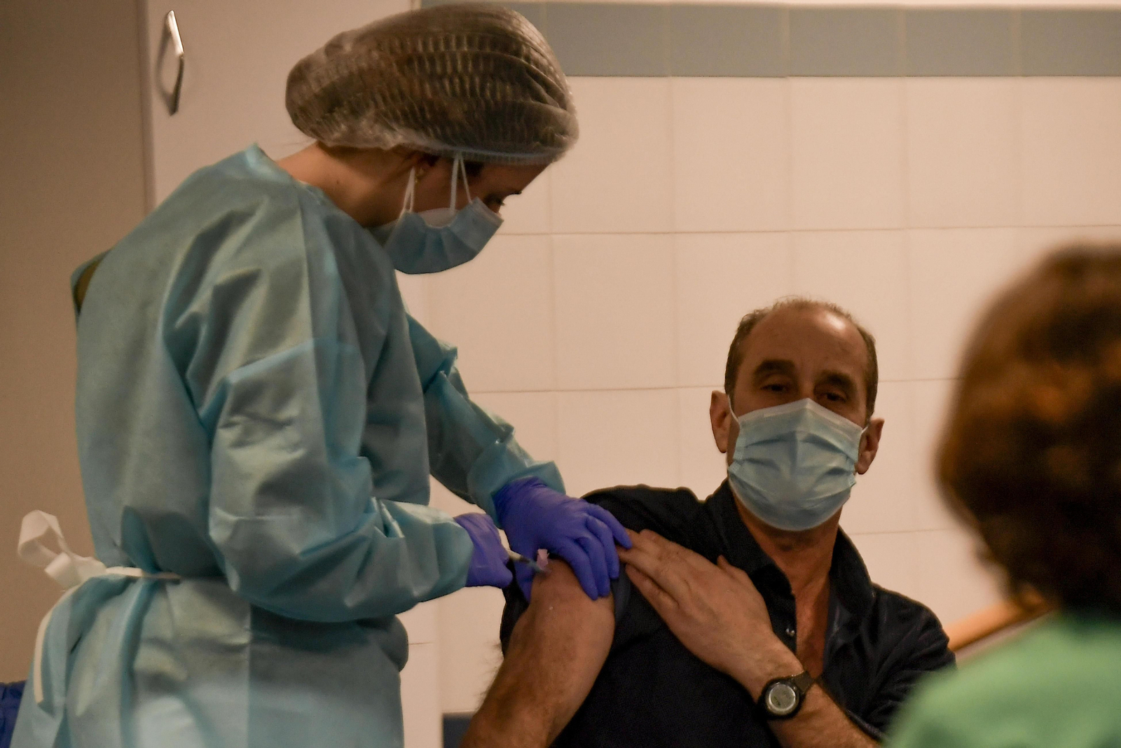 Fotos: segundo día de vacunas en Granada