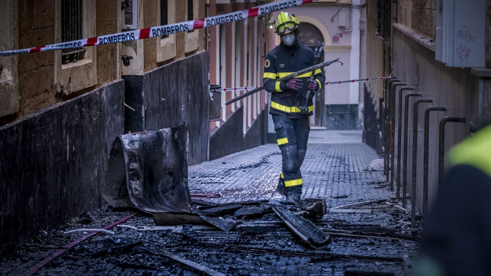 Las imágenes del incendio de la calle Marqués de Cádiz