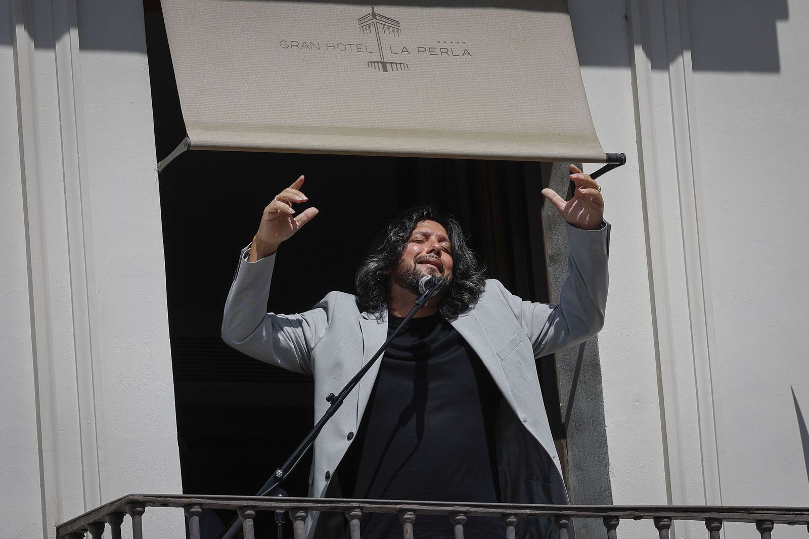 El Turry, durante una actuación en el pasado festival Flamenco On Fire de Pamplona.