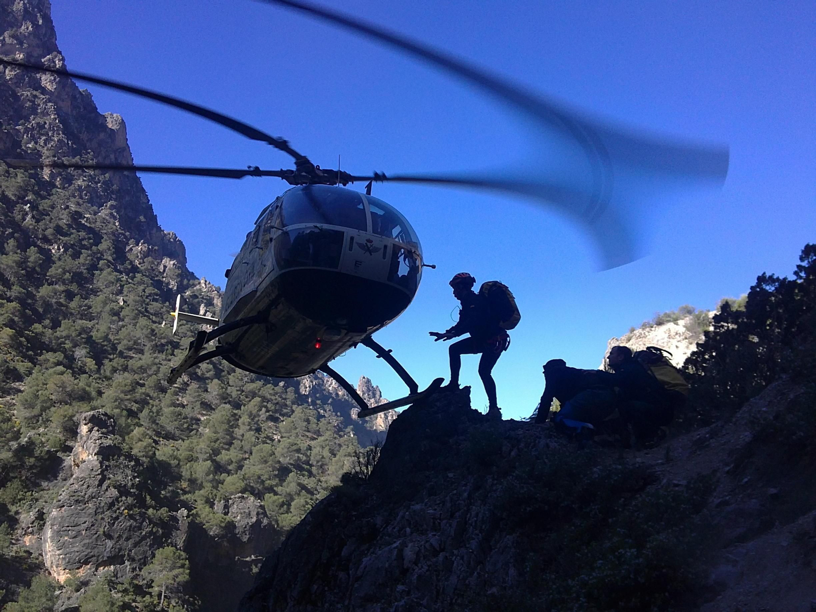 Imagen de archivo de un rescate de la Guardia Civil.