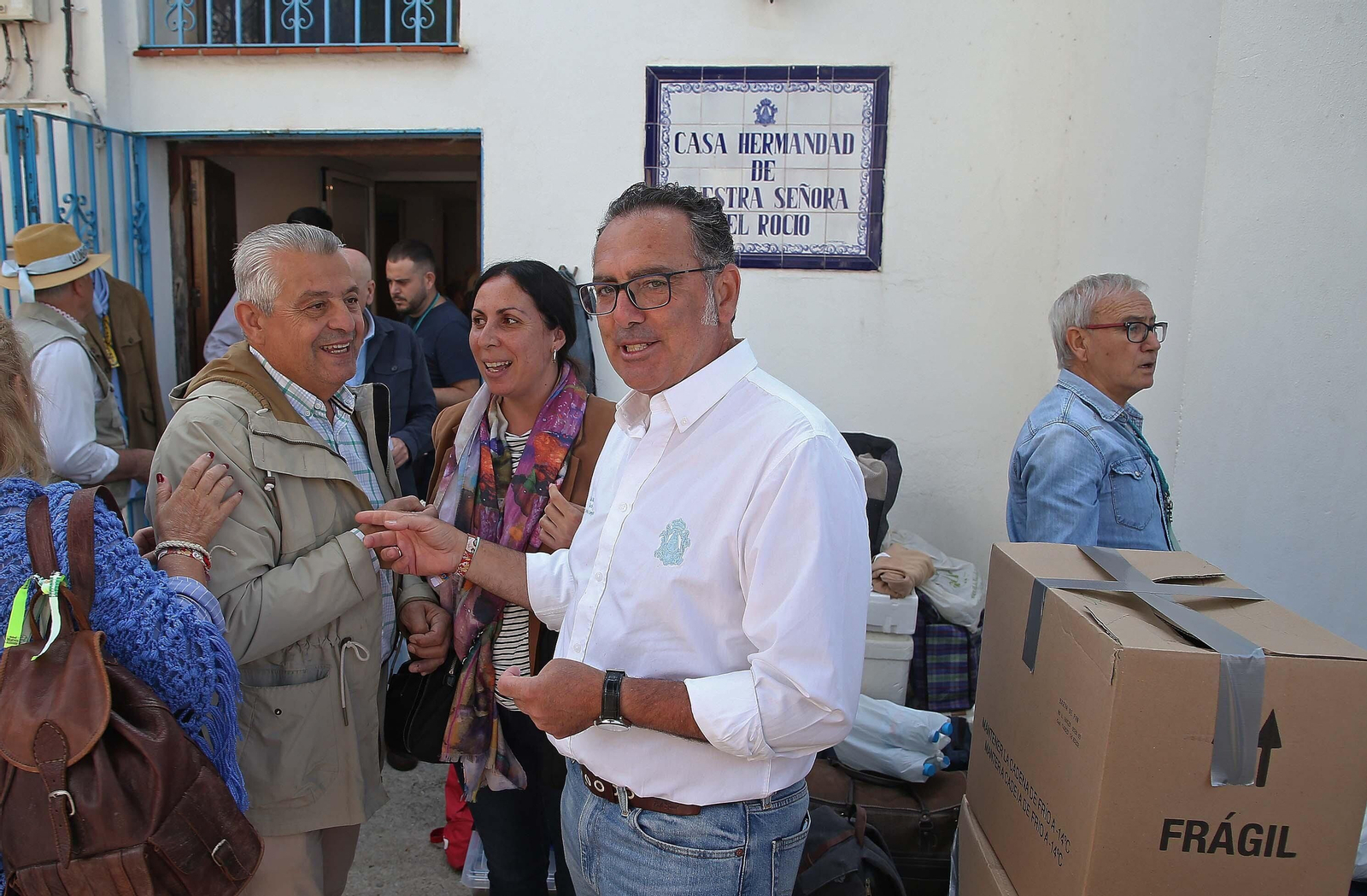 El inicio de la peregrinación hacia Almonte de la Hermandad del Rocío de La Línea en imágenes