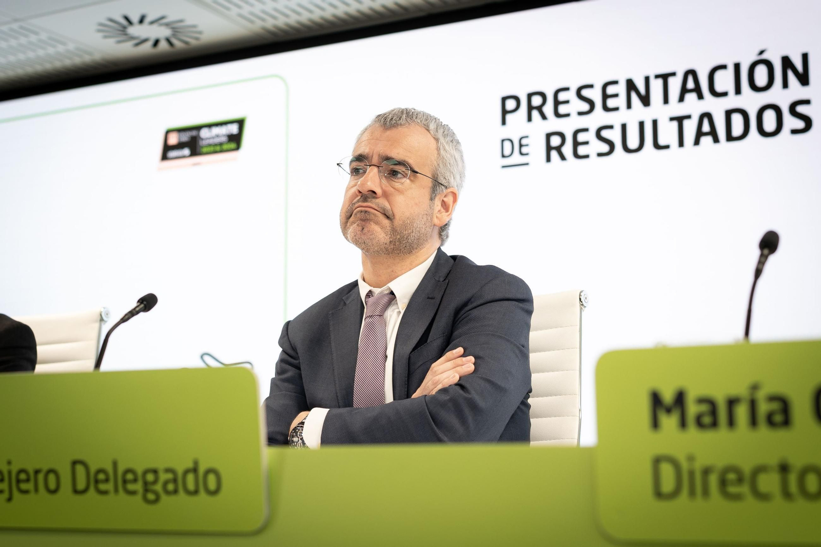 Maurici Lucena, en la rueda de prensa de presentación de resultados de Aena.