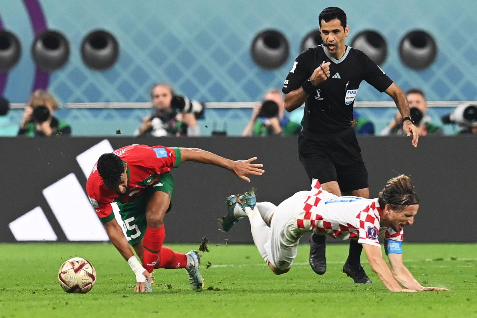 Las fotos del Croacia-Marruecos del Mundial de Qatar