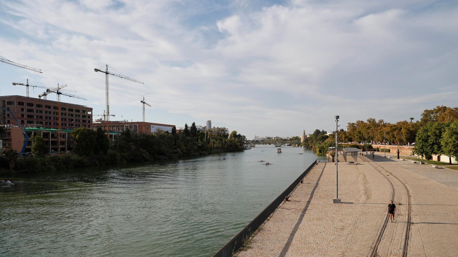 Estado actual de la zona en la que se colocará el puente.
