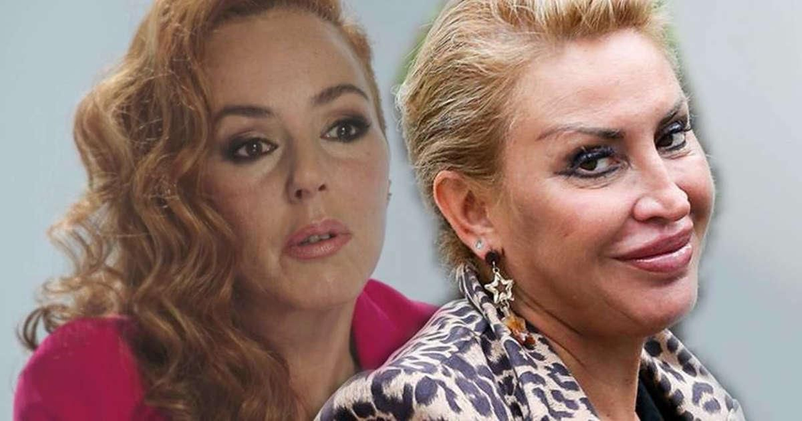 Fotomontaje de Rocío Carrasco, en la docuserie que protagoniza, junto a Raquel Mosquera.