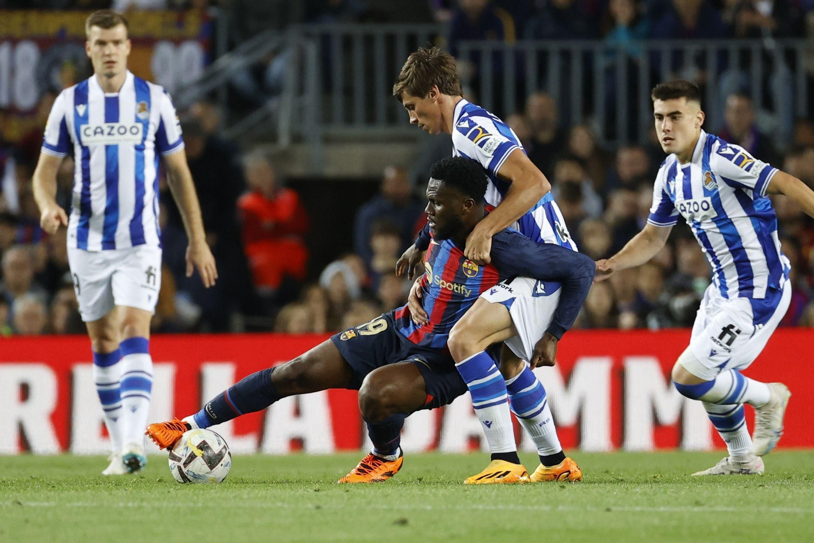 Las fotos de la fiesta del campeón Barcelona con derrota ante la Real
