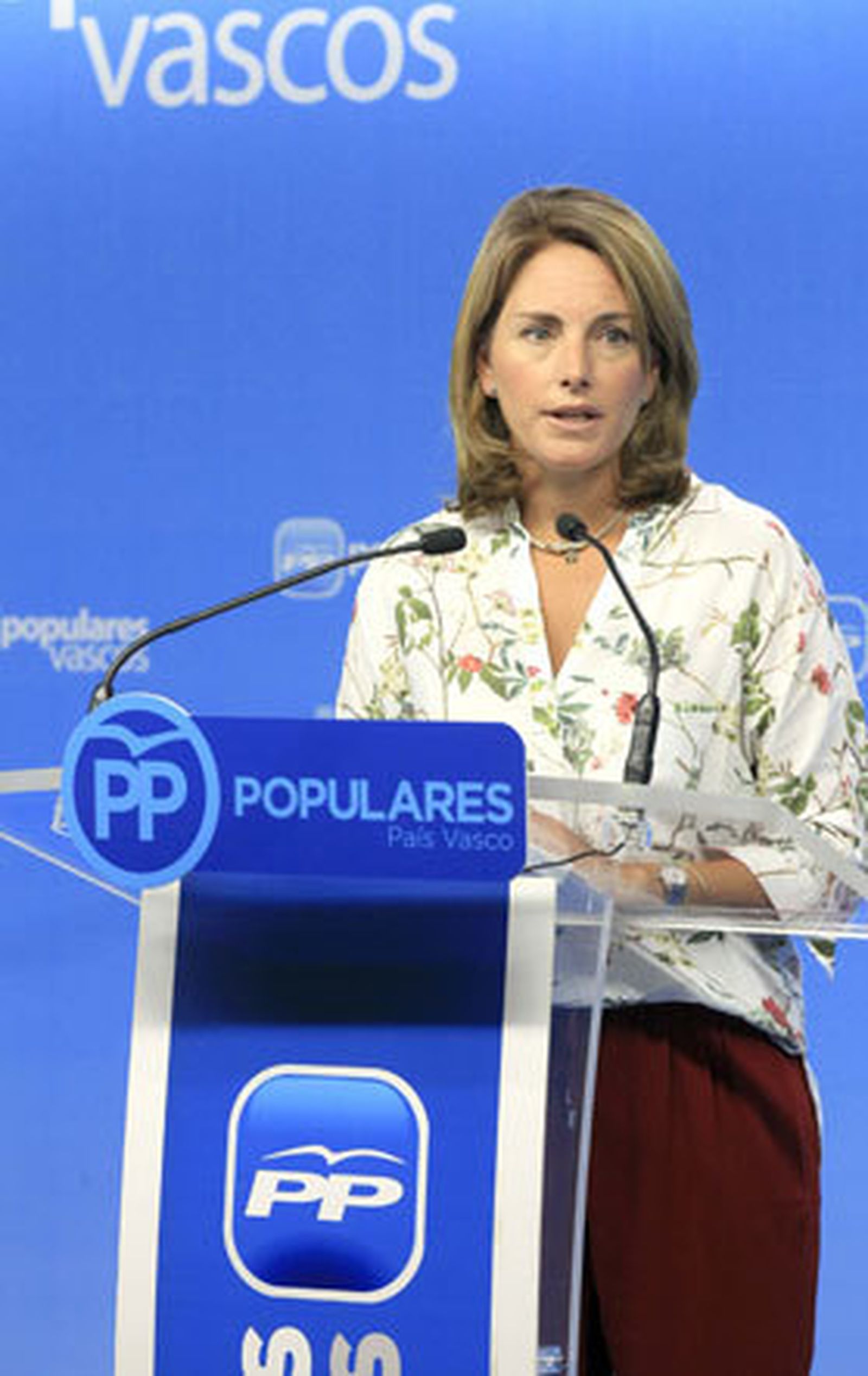 Arantza Quiroga abandona la presidencia del PP vasco