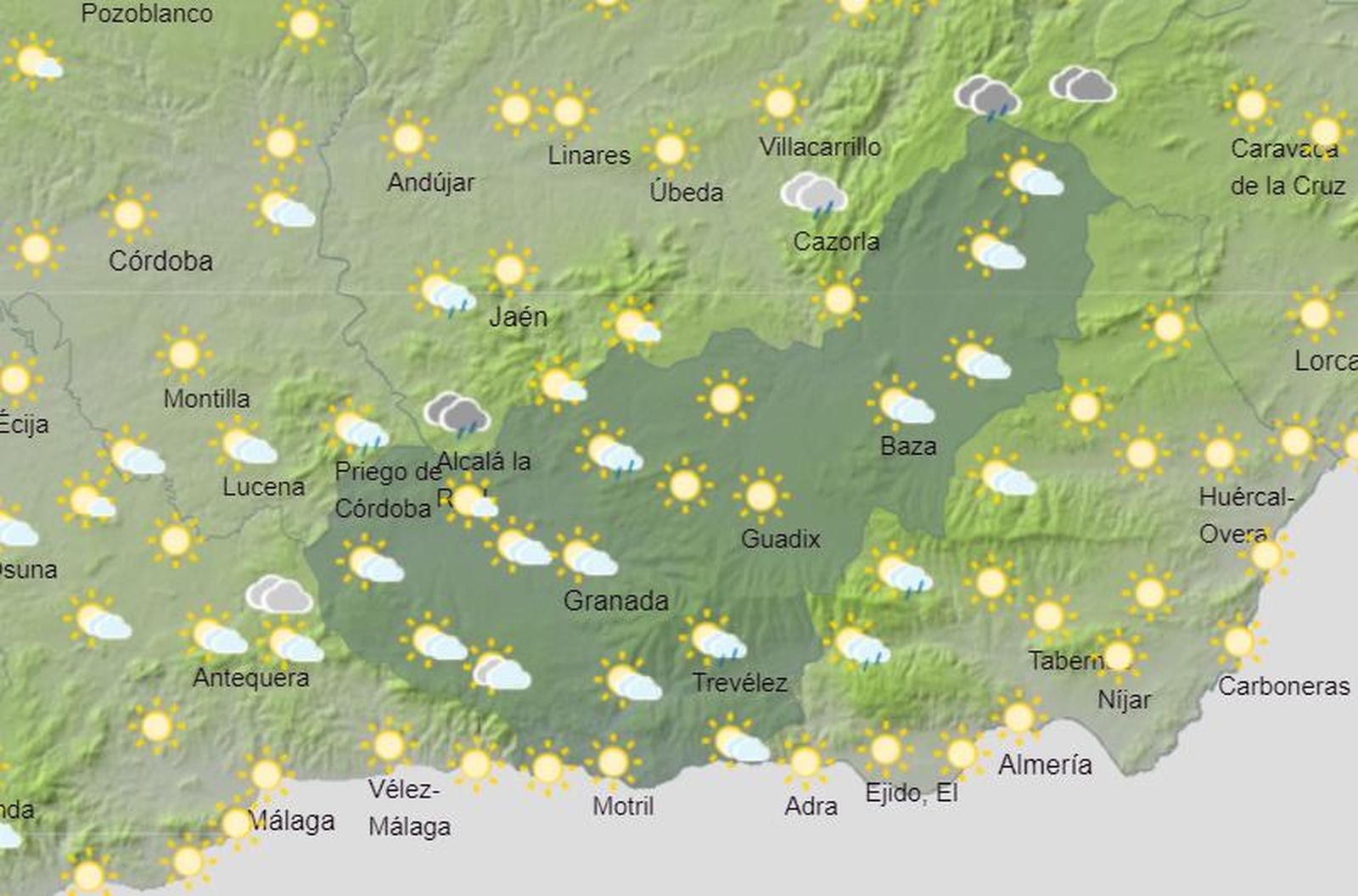 Tiempo en Granada | Ligeros cambios de temperatura en la provincia