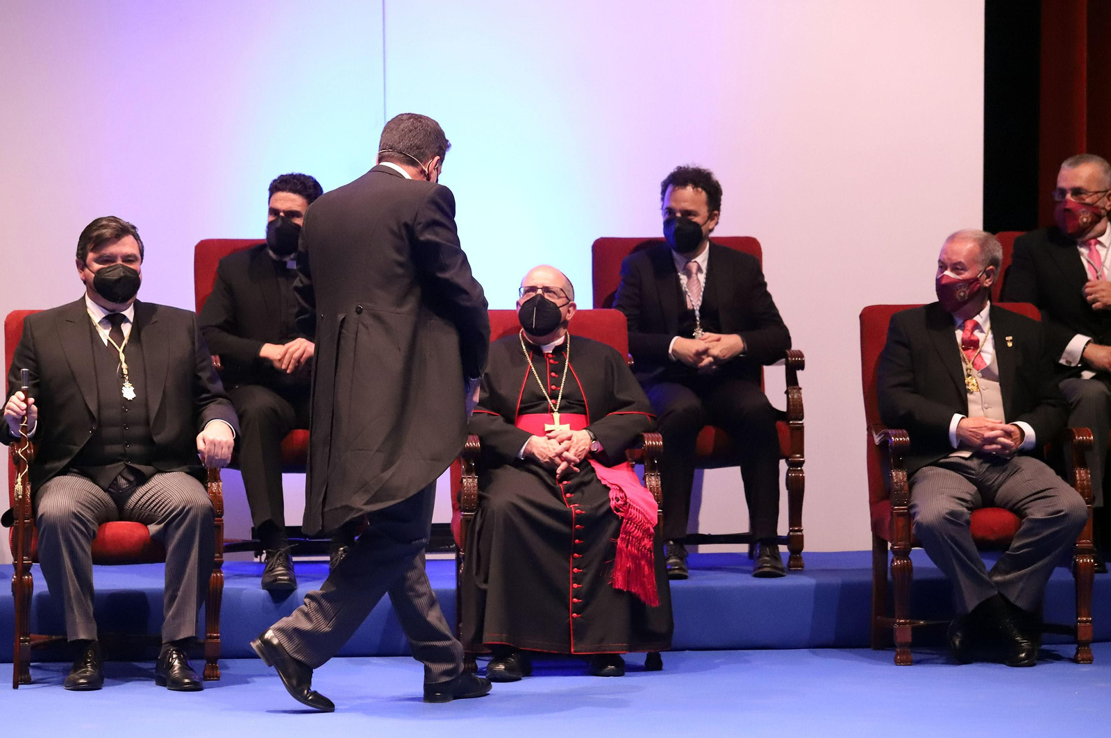 Imágenes del Pregón de la Semana Santa de Huelva 2021 de Eduardo Sugrañes