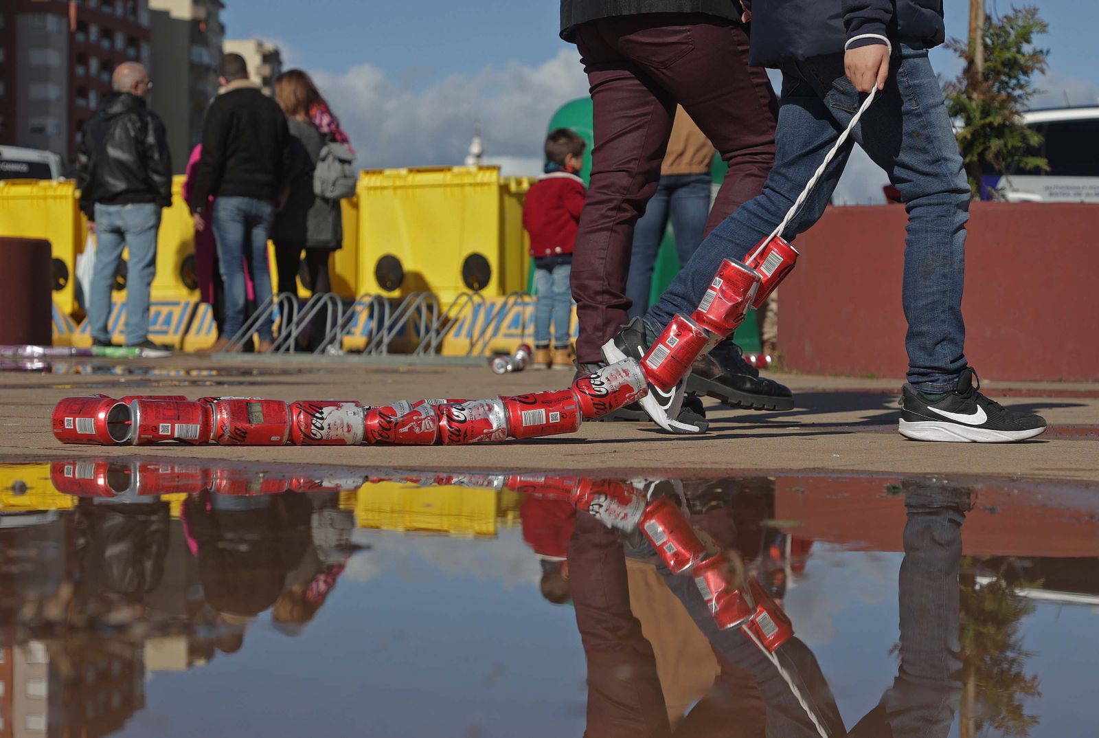 Fotos del arrastre de latas en Algeciras