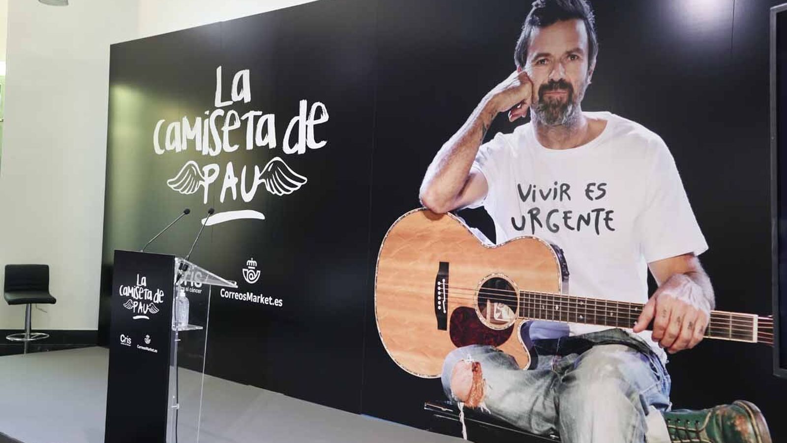 Rueda de prensa de presentación de 'La camiseta de Pau'.