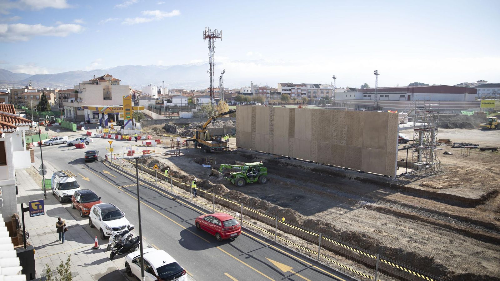 Estado de las obras de Metro entre Armilla y Churriana de la Vega