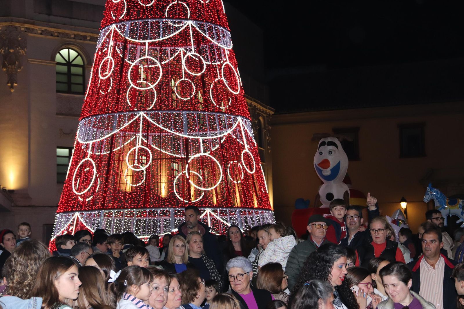 El encendido del alumbrado de Navidad en Montilla