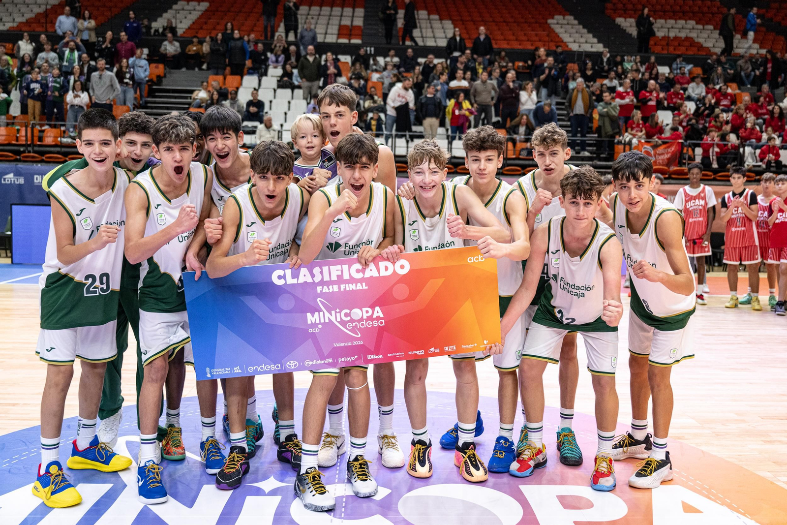El Unicaja celebra.