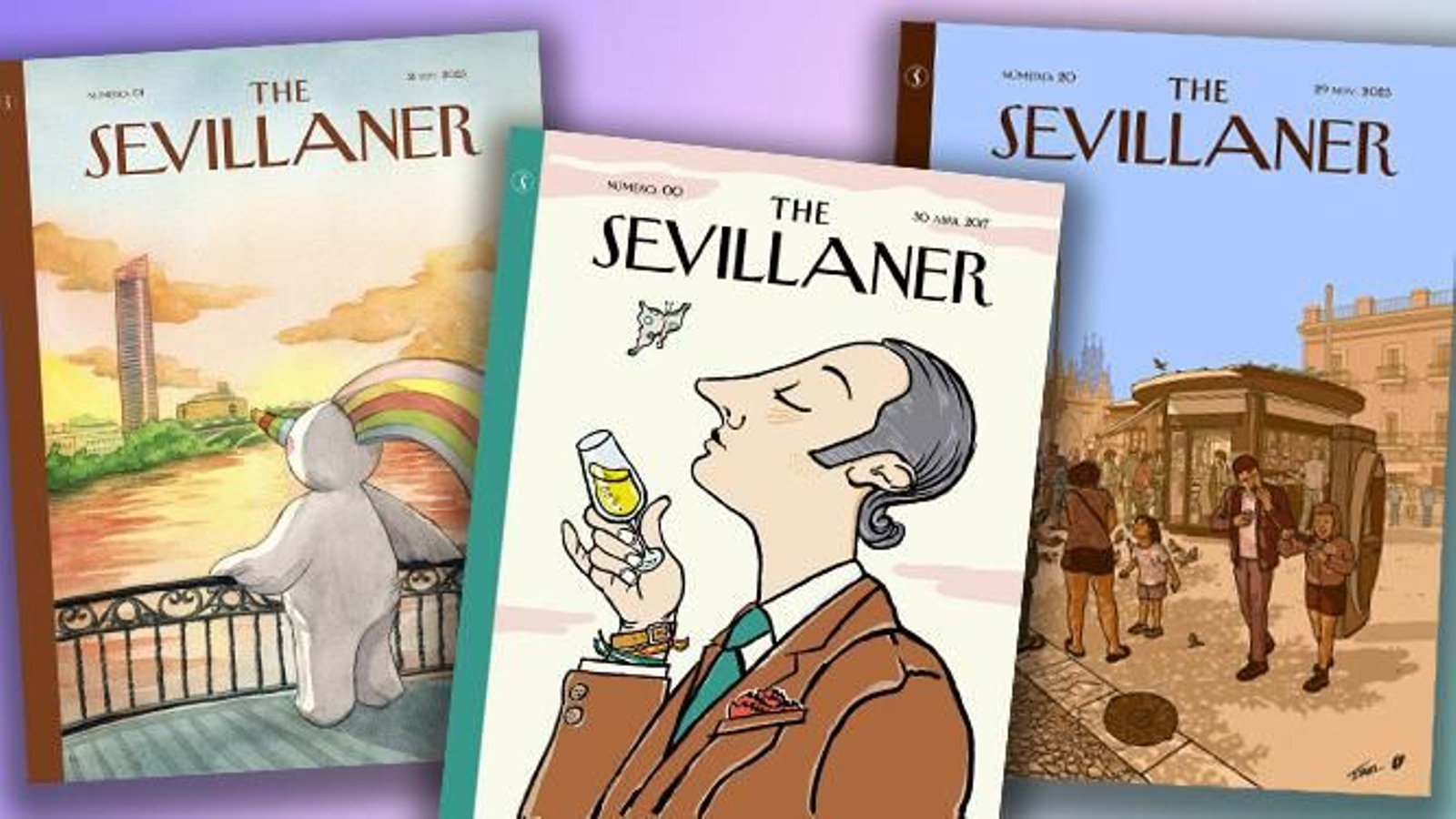 Portadas ficticias de 'The Sevillaner'