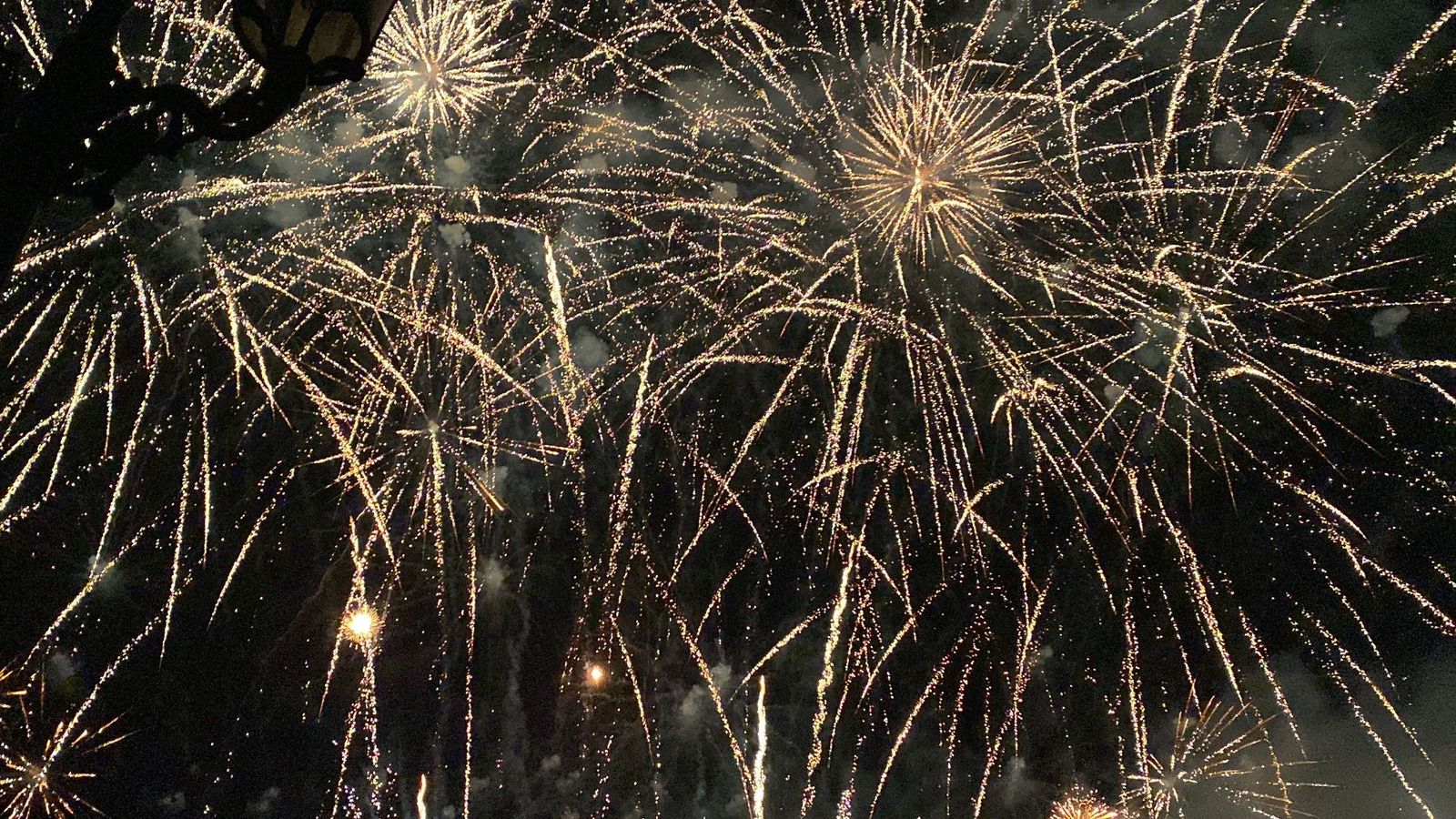 Castillo de Fuegos Artificiales, que marcó el final de las Fiestas y Feria de Guadix 2024.