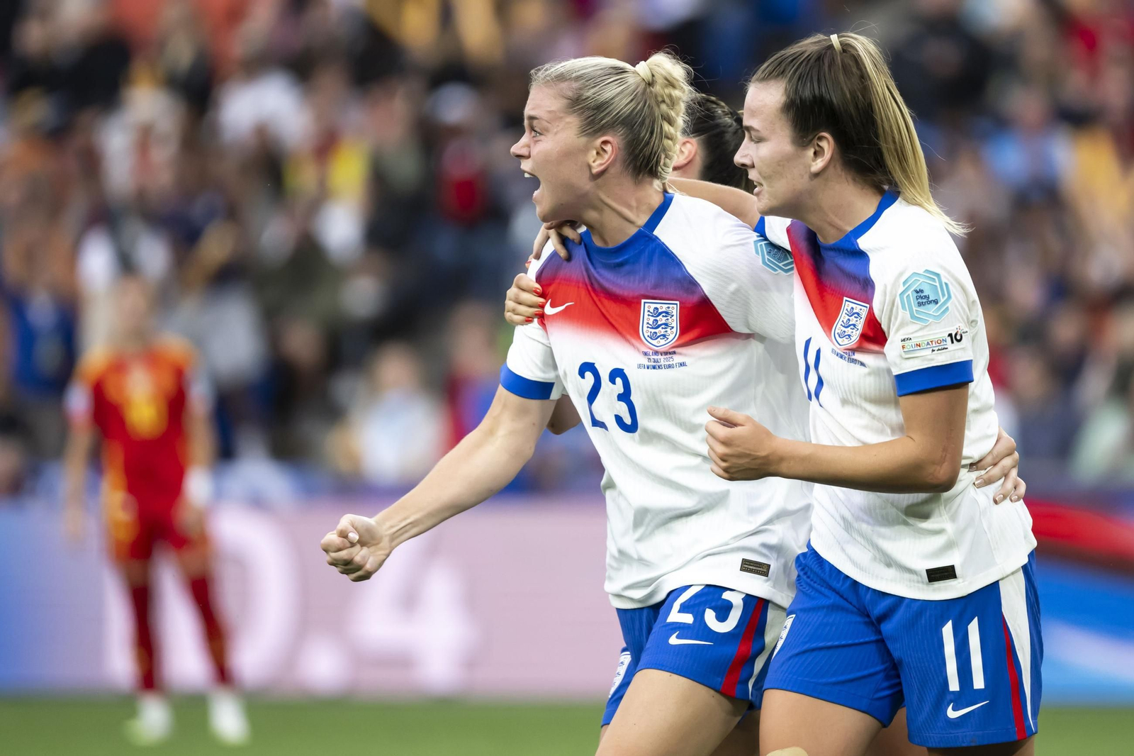 Las mejores imágenes de la final España - Inglaterra de la Eurocopa femenina
