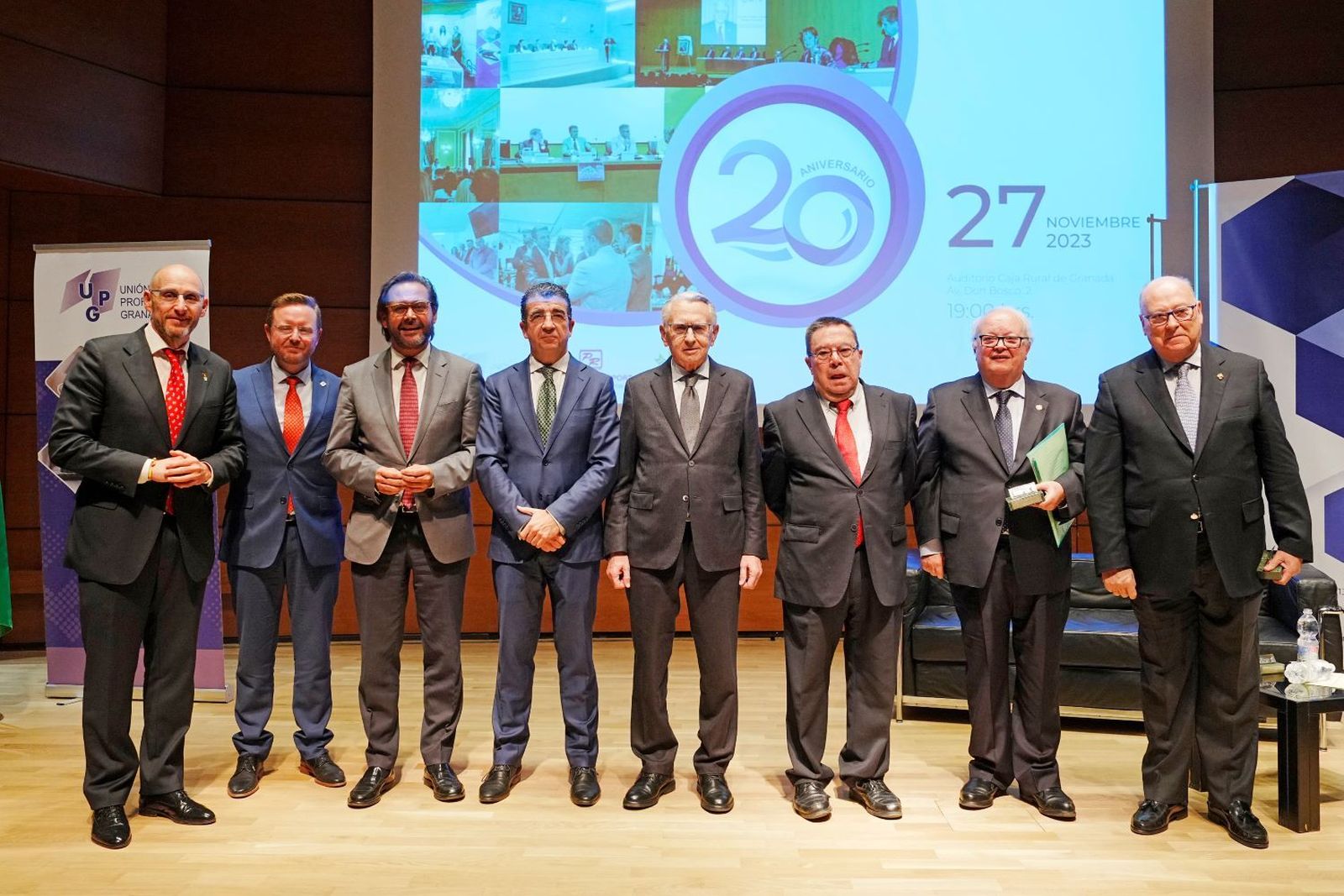 La UPG celebró su vigésimo aniversario en el Auditorio de Caja Rural de Granada.