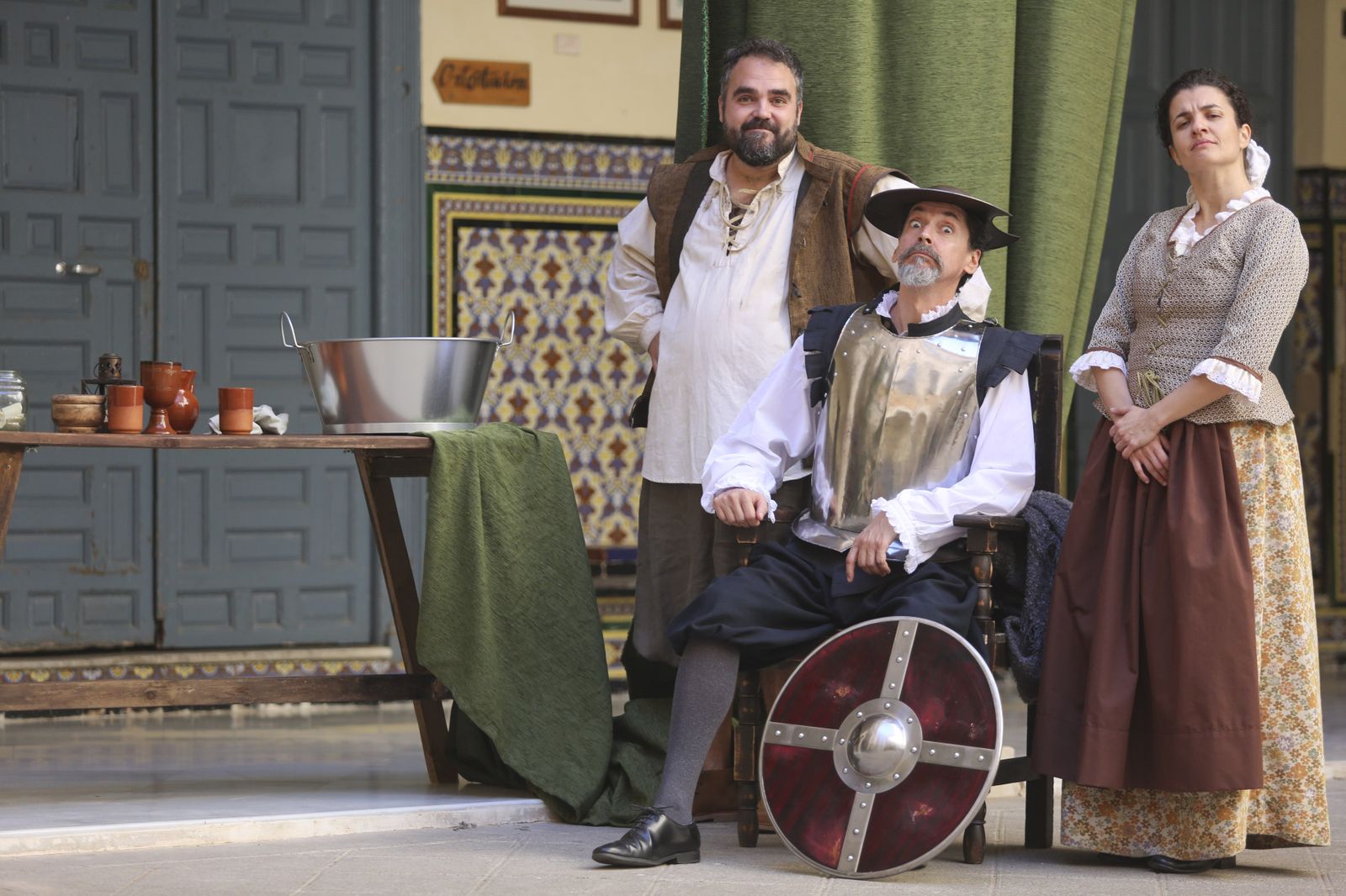 Pata Teatro durante una representación de 'Quijote'