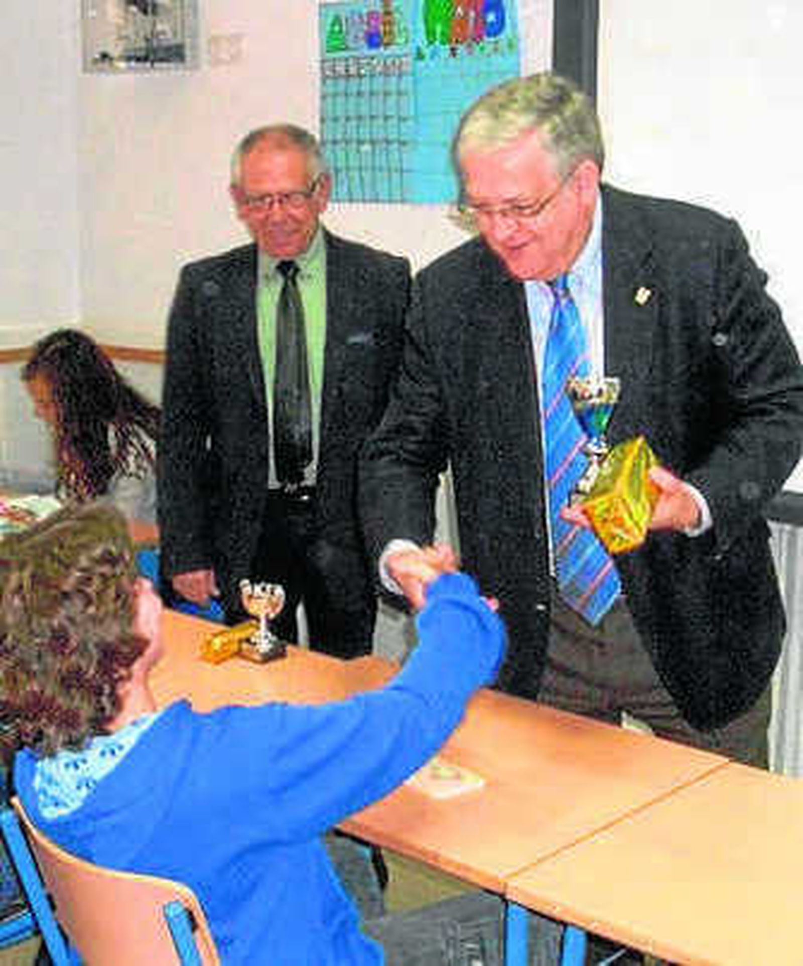 Manuel en uno de los actos.