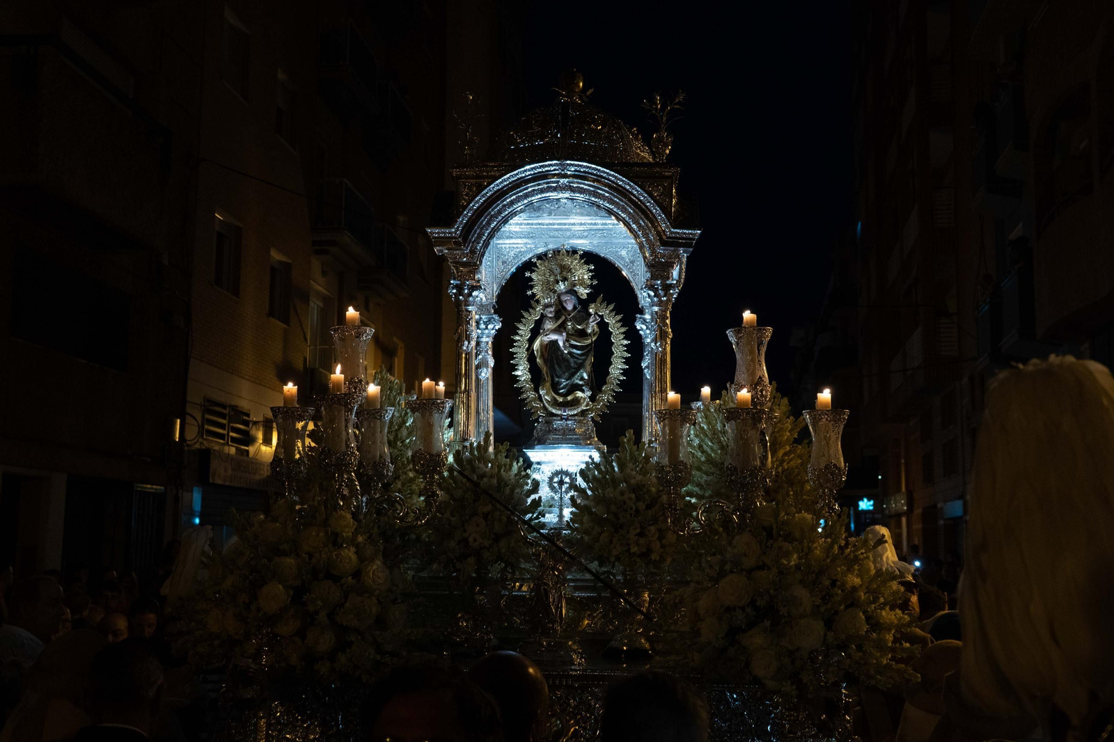 Imágenes del traslado de Nuestra Señora de la Cinta a la Parroquia Mayor de San Pedro