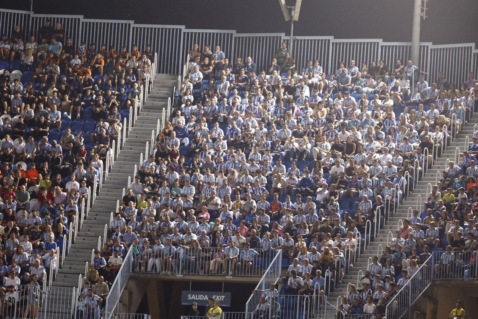 Búscate en las gradas de La Rosaleda en el Málaga CF-Deportivo