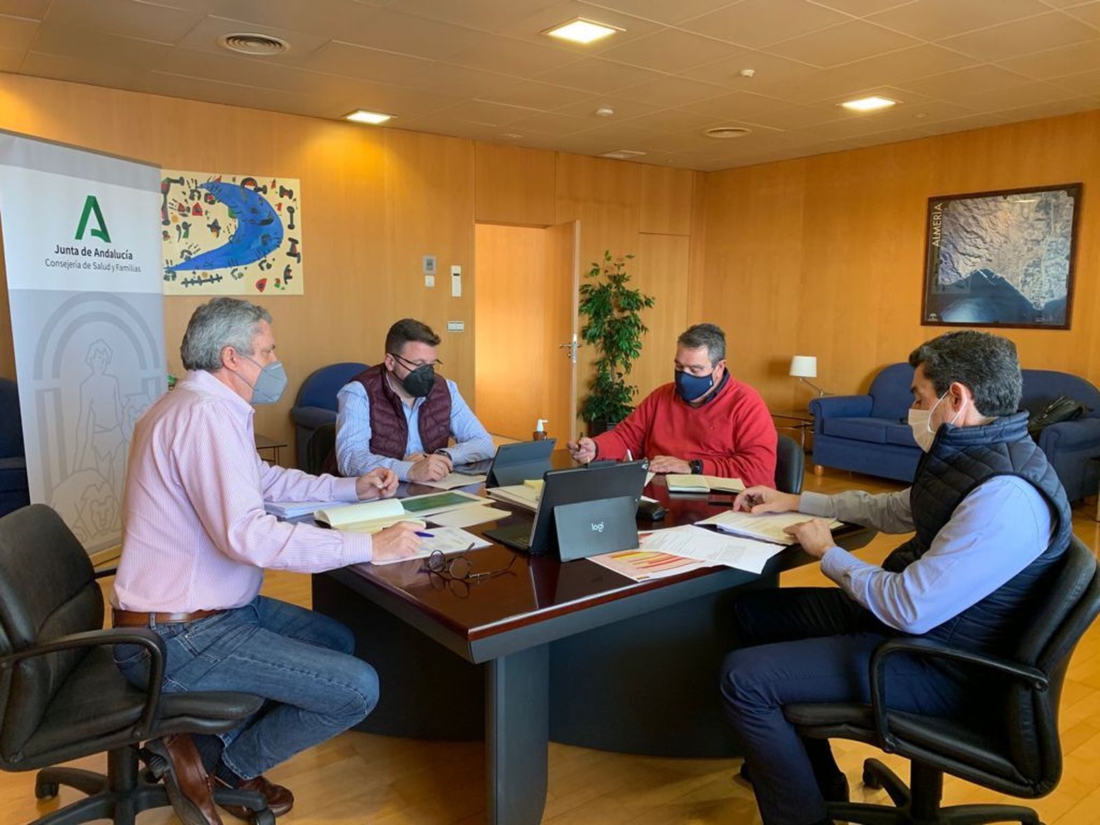 Reunión del Comité Territorial de Alertas de Salud Pública en Almería.