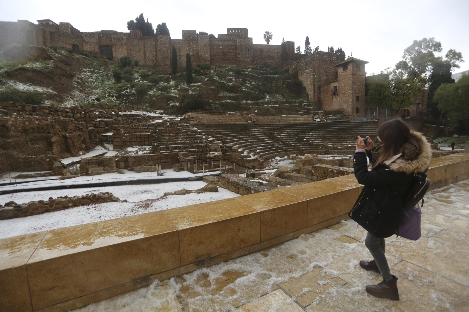 Fotos de la fuerte granizada registrada en Málaga