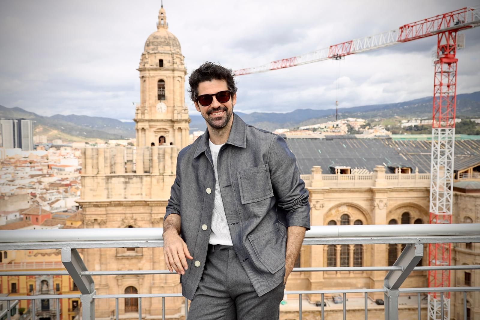 Miguel Ángel Muñoz posa en el AC Málaga Palacio.