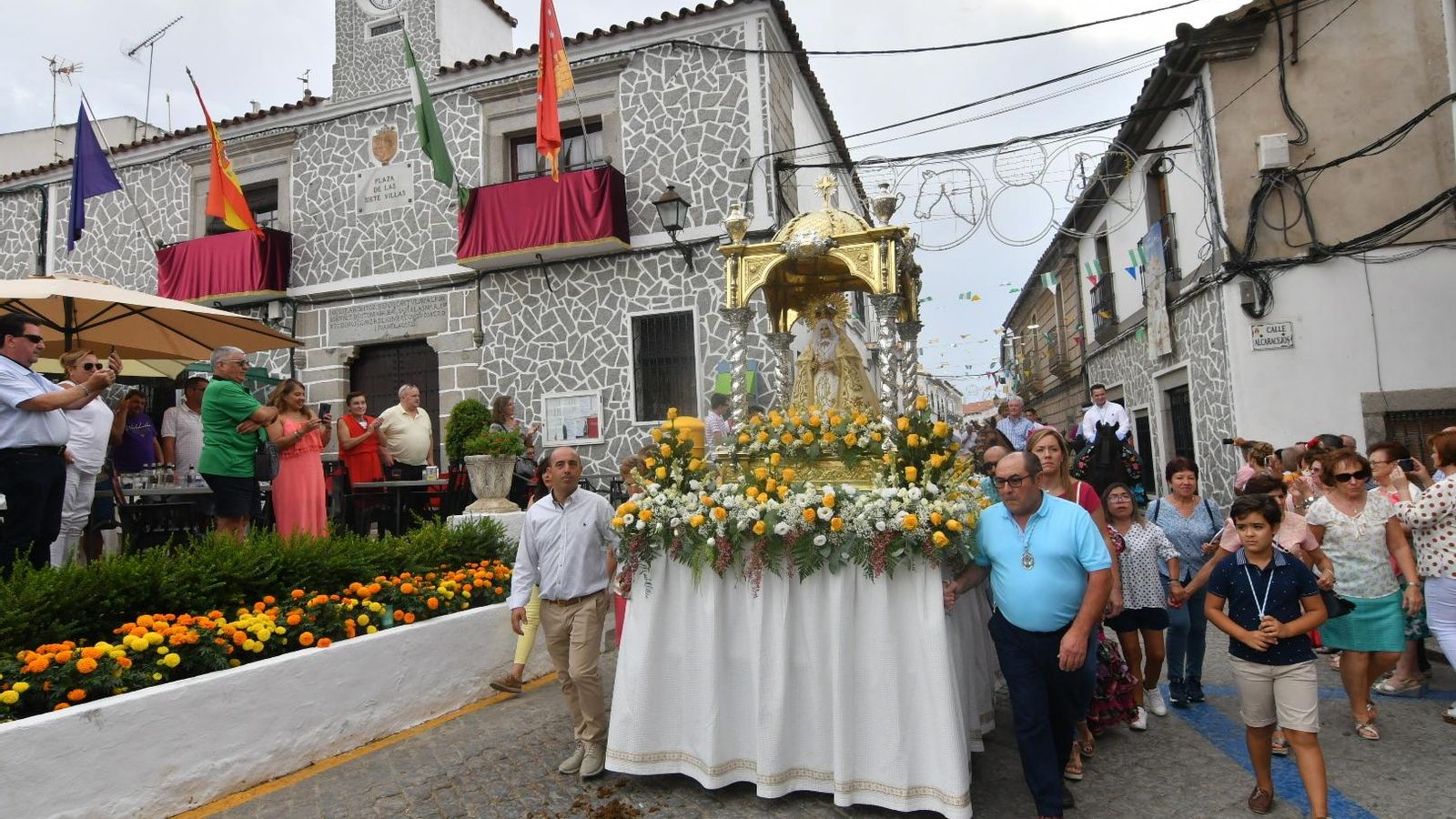 Imagen de la Virgen de Piedrasantas antes del camino.